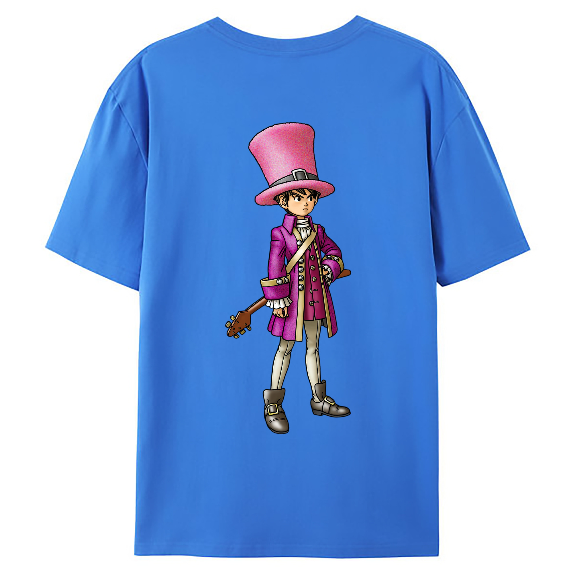 （画像用） ドラゴンクエスト Doragon Kuesuto Dragon Quest 綿100％ メンズ半袖Tシャツ（バックプリント） 通気性