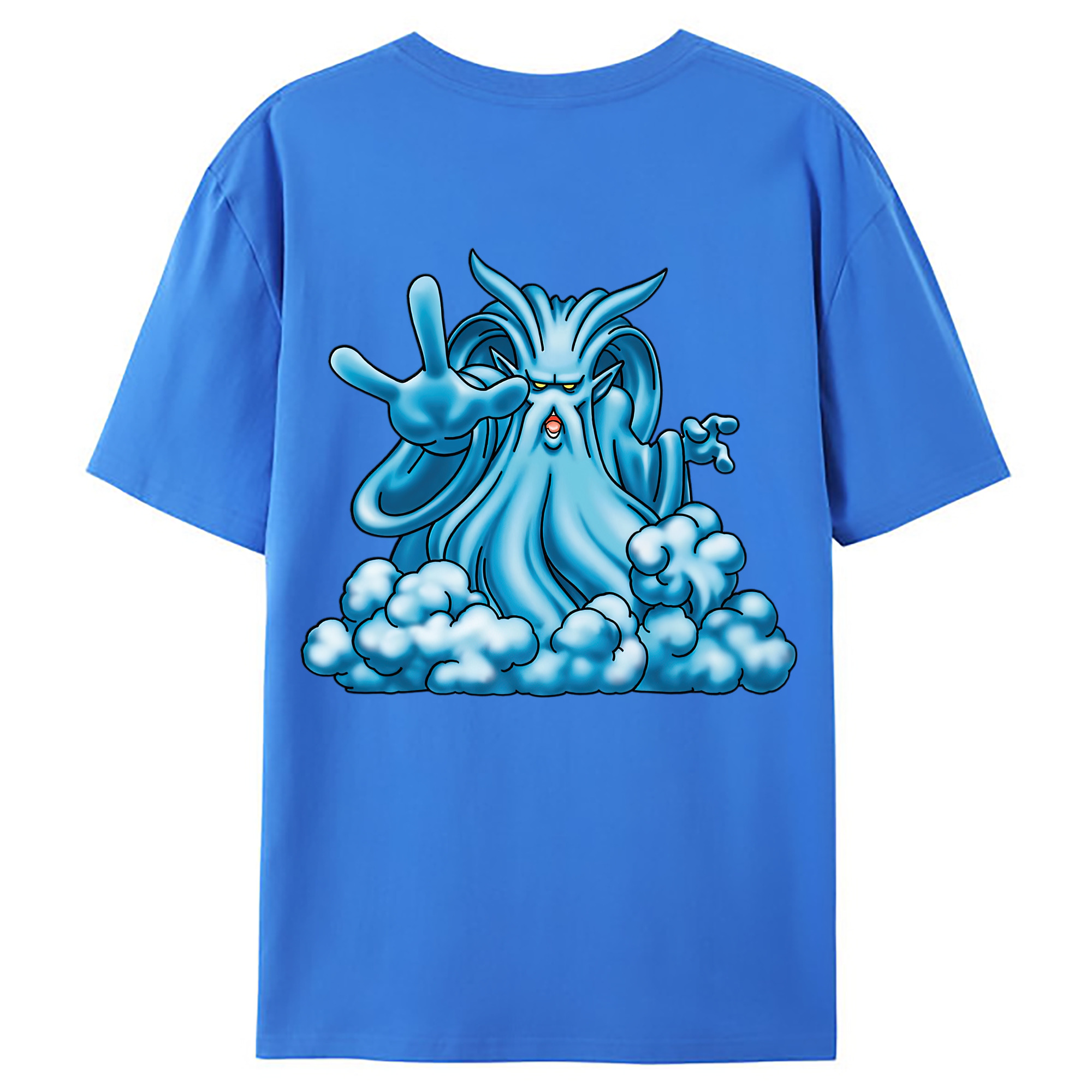 （画像用） ドラゴンクエスト Doragon Kuesuto Dragon Quest 綿100％ メンズ半袖Tシャツ（バックプリント） 通気性
