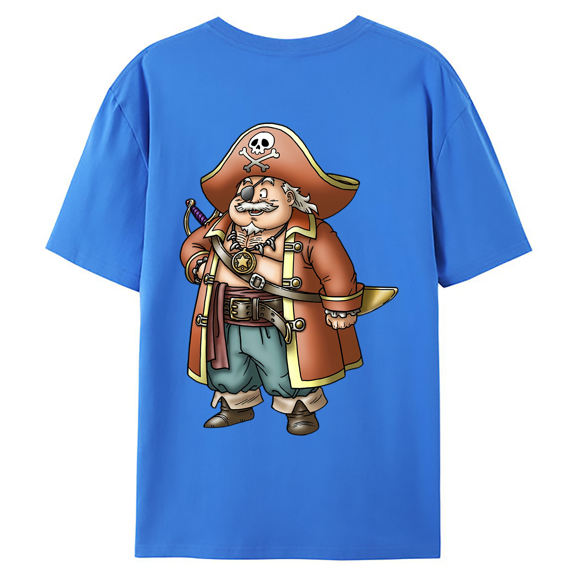 （画像用） ドラゴンクエスト Doragon Kuesuto Dragon Quest 綿100％ メンズ半袖Tシャツ（バックプリント） 通気性