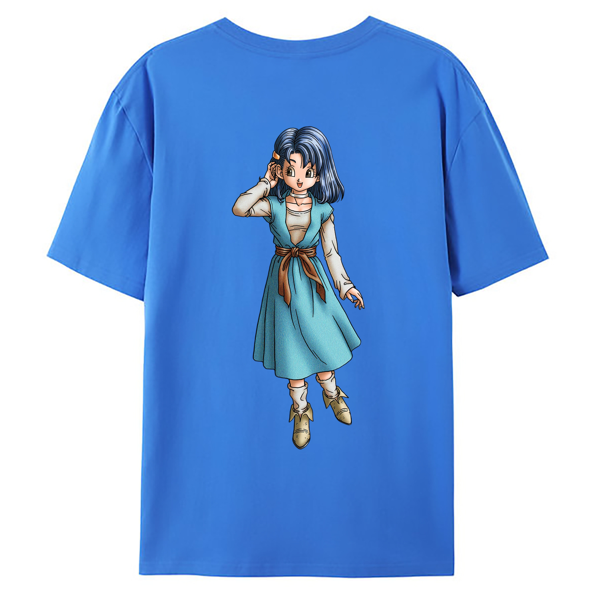 （画像用） ドラゴンクエスト Doragon Kuesuto Dragon Quest 綿100％ メンズ半袖Tシャツ（バックプリント） 通気性