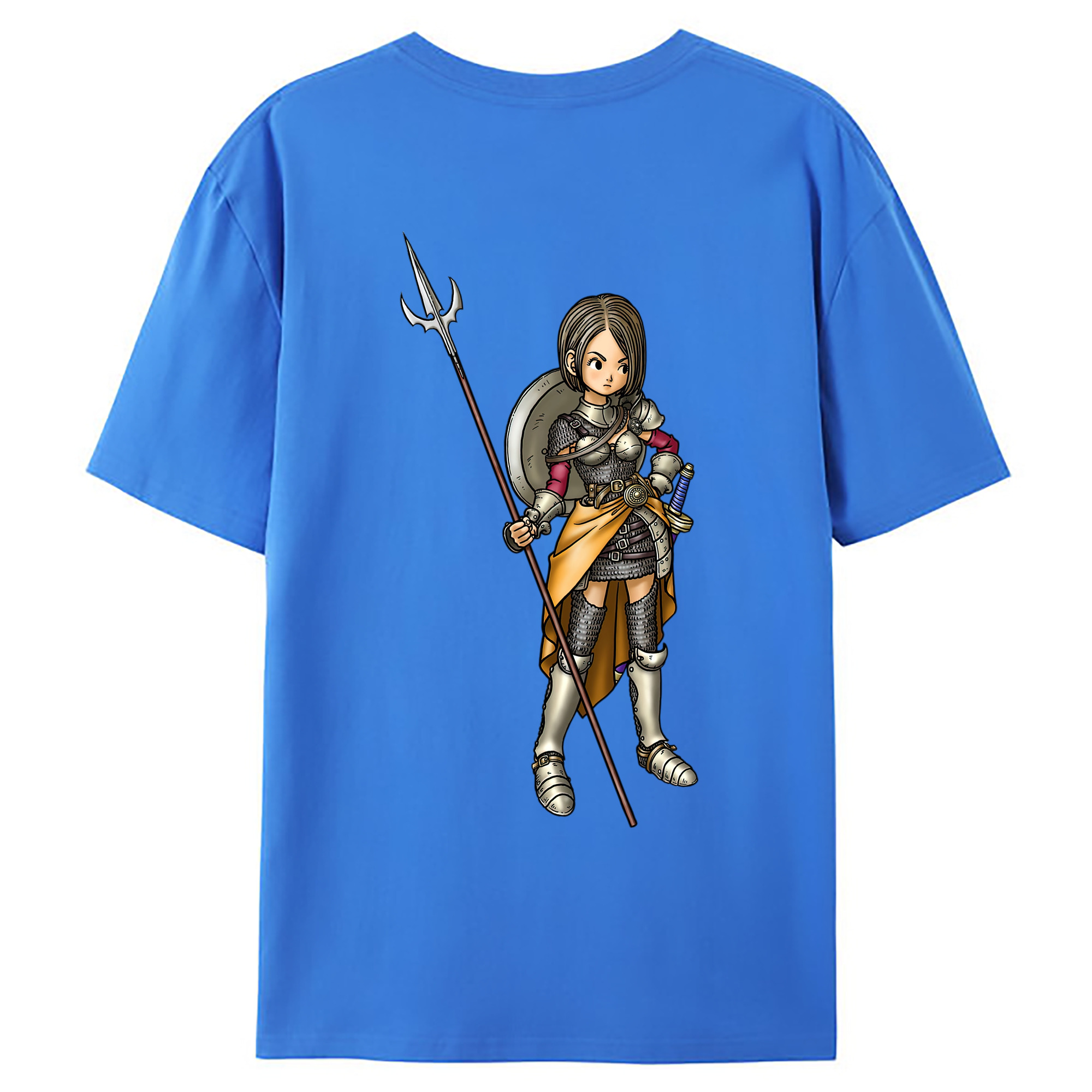 （画像用） ドラゴンクエスト Doragon Kuesuto Dragon Quest 綿100％ メンズ半袖Tシャツ（バックプリント） 通気性