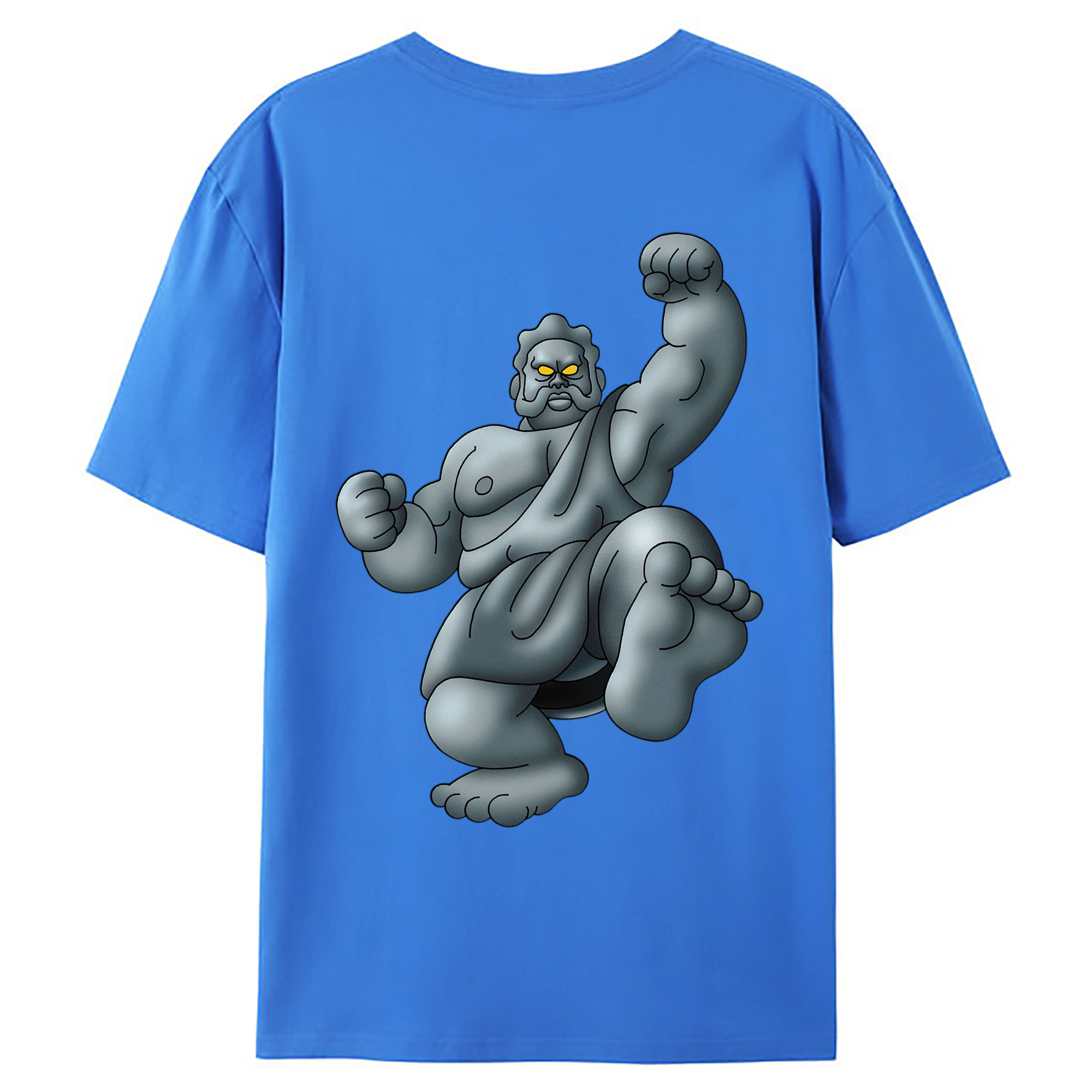 （画像用） ドラゴンクエスト Doragon Kuesuto Dragon Quest 綿100％ メンズ半袖Tシャツ（バックプリント） 通気性