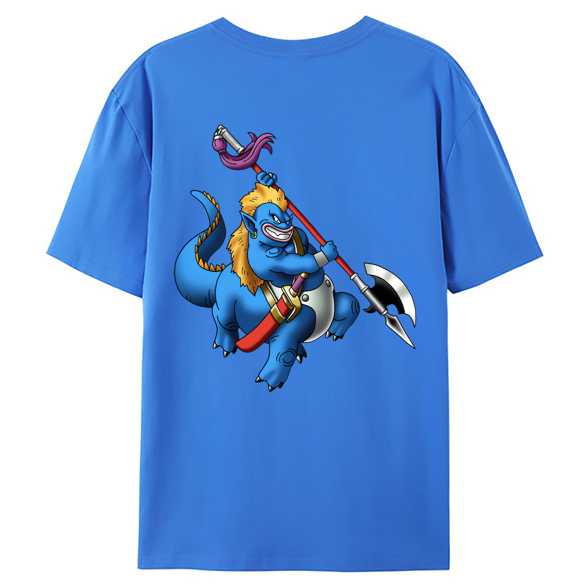 （画像用） ドラゴンクエスト Doragon Kuesuto Dragon Quest 綿100％ メンズ半袖Tシャツ（バックプリント） 通気性