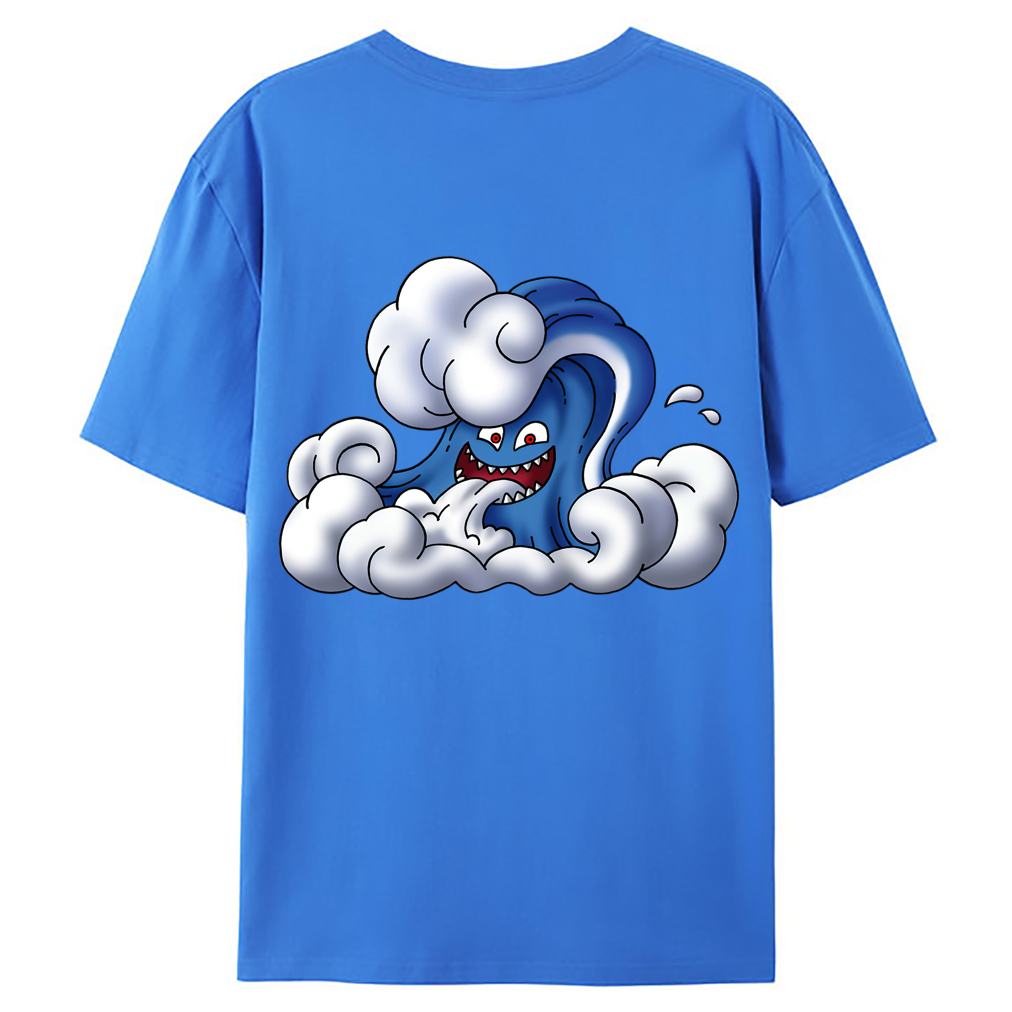 （画像用） ドラゴンクエスト Doragon Kuesuto Dragon Quest 綿100％ メンズ半袖Tシャツ（バックプリント） 通気性