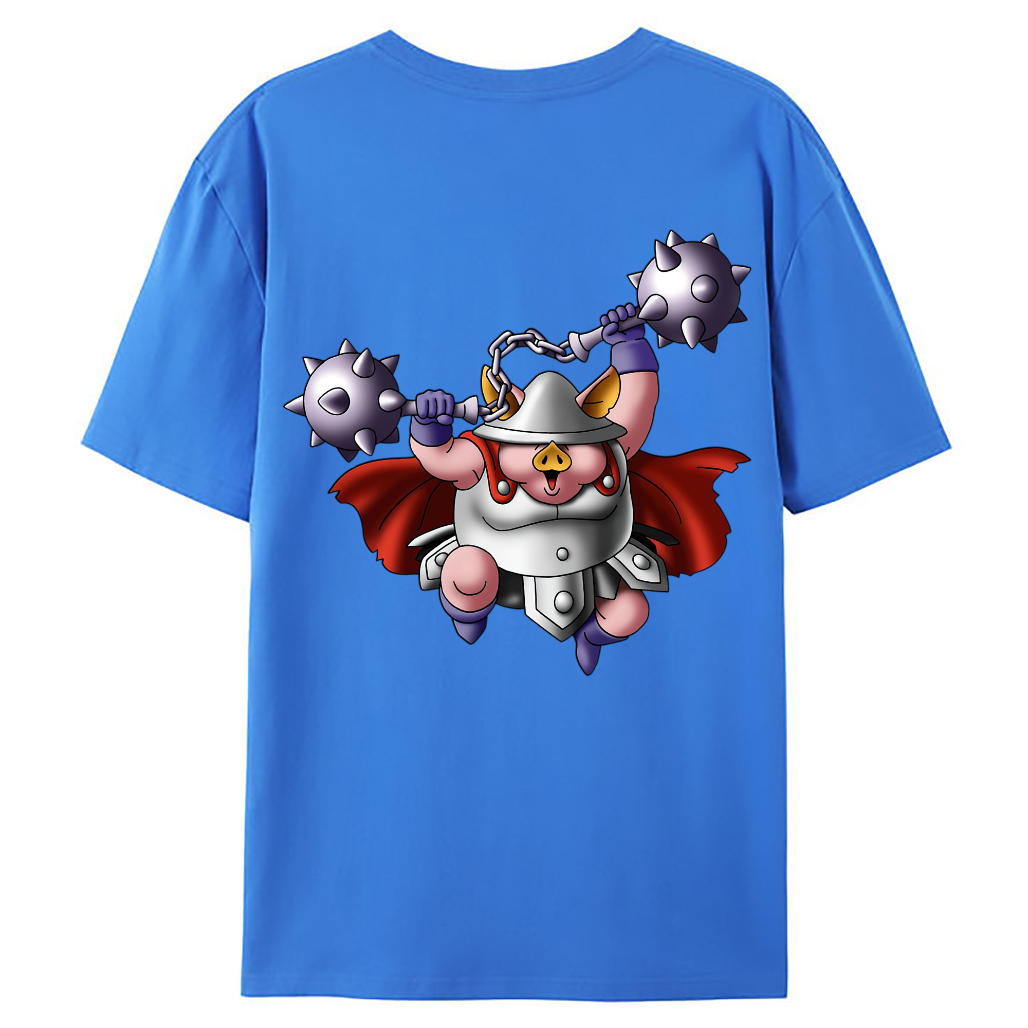 （画像用） ドラゴンクエスト Doragon Kuesuto Dragon Quest 綿100％ メンズ半袖Tシャツ（バックプリント） 通気性