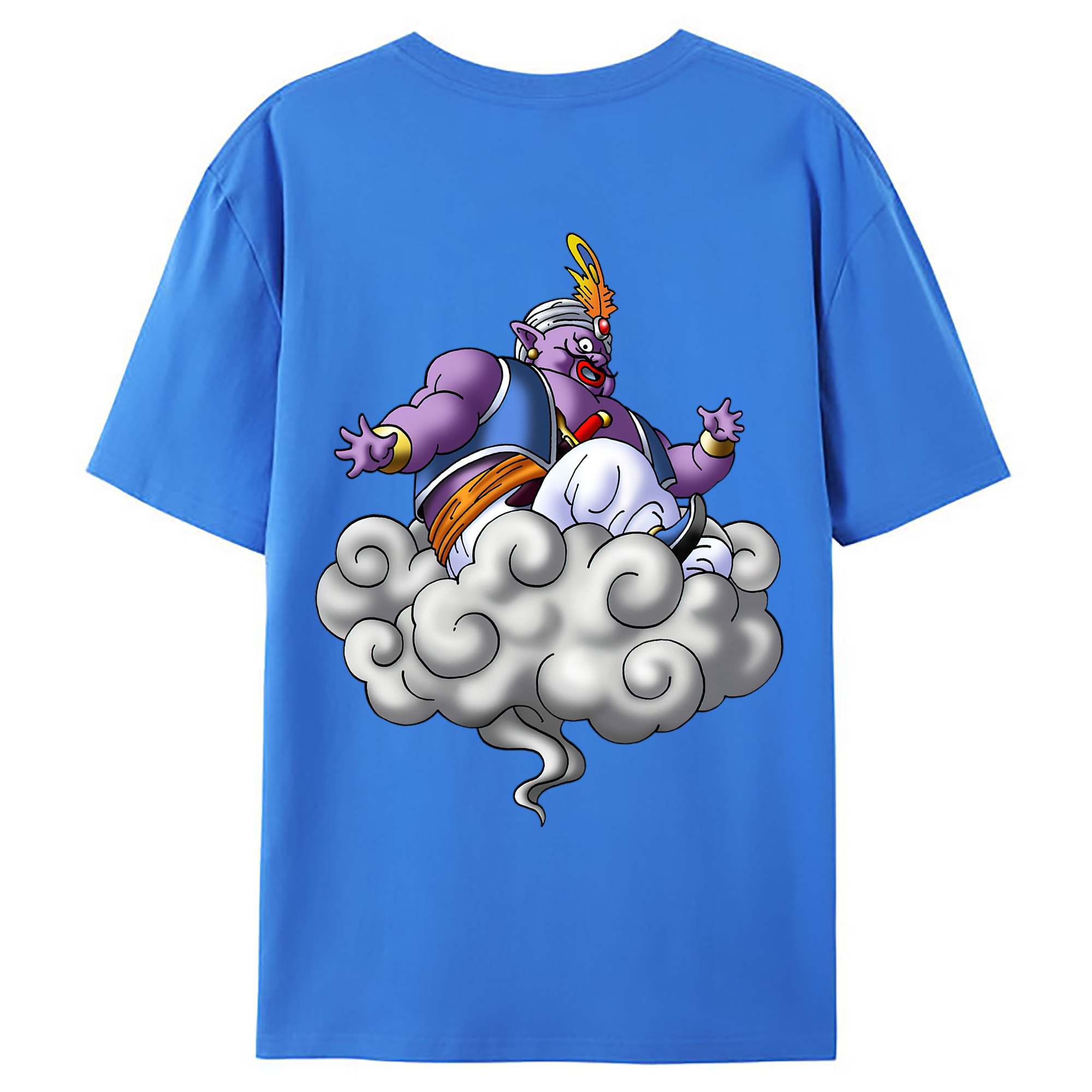 （画像用） ドラゴンクエスト Doragon Kuesuto Dragon Quest 綿100％ メンズ半袖Tシャツ（バックプリント） 通気性