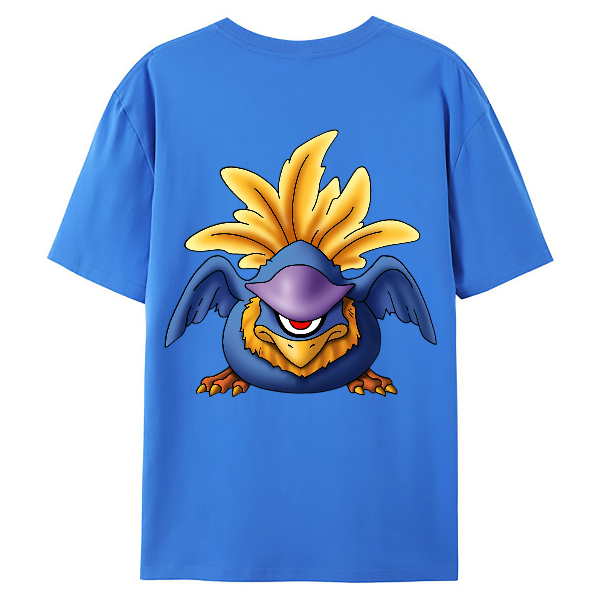 （画像用） ドラゴンクエスト Doragon Kuesuto Dragon Quest 綿100％ メンズ半袖Tシャツ（バックプリント） 通気性