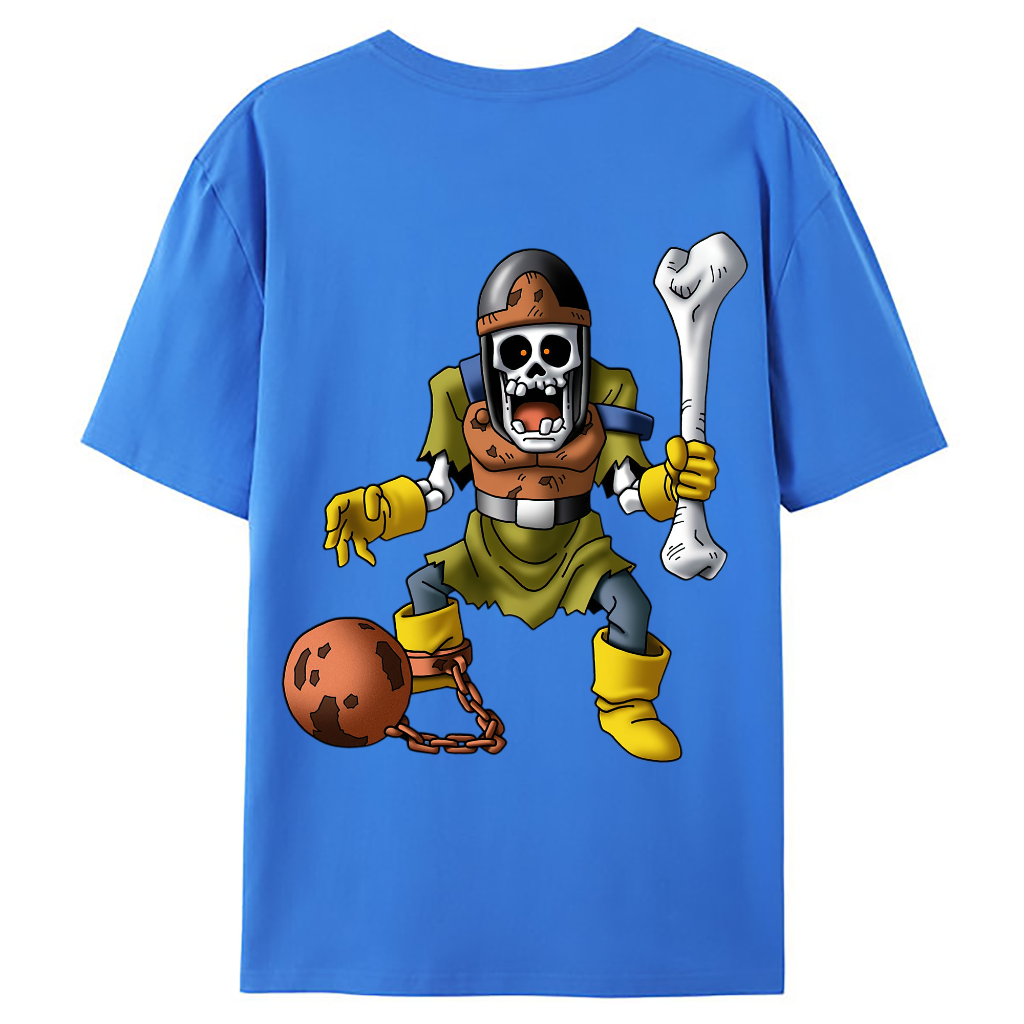 （画像用） ドラゴンクエスト Doragon Kuesuto Dragon Quest 綿100％ メンズ半袖Tシャツ（バックプリント） 通気性
