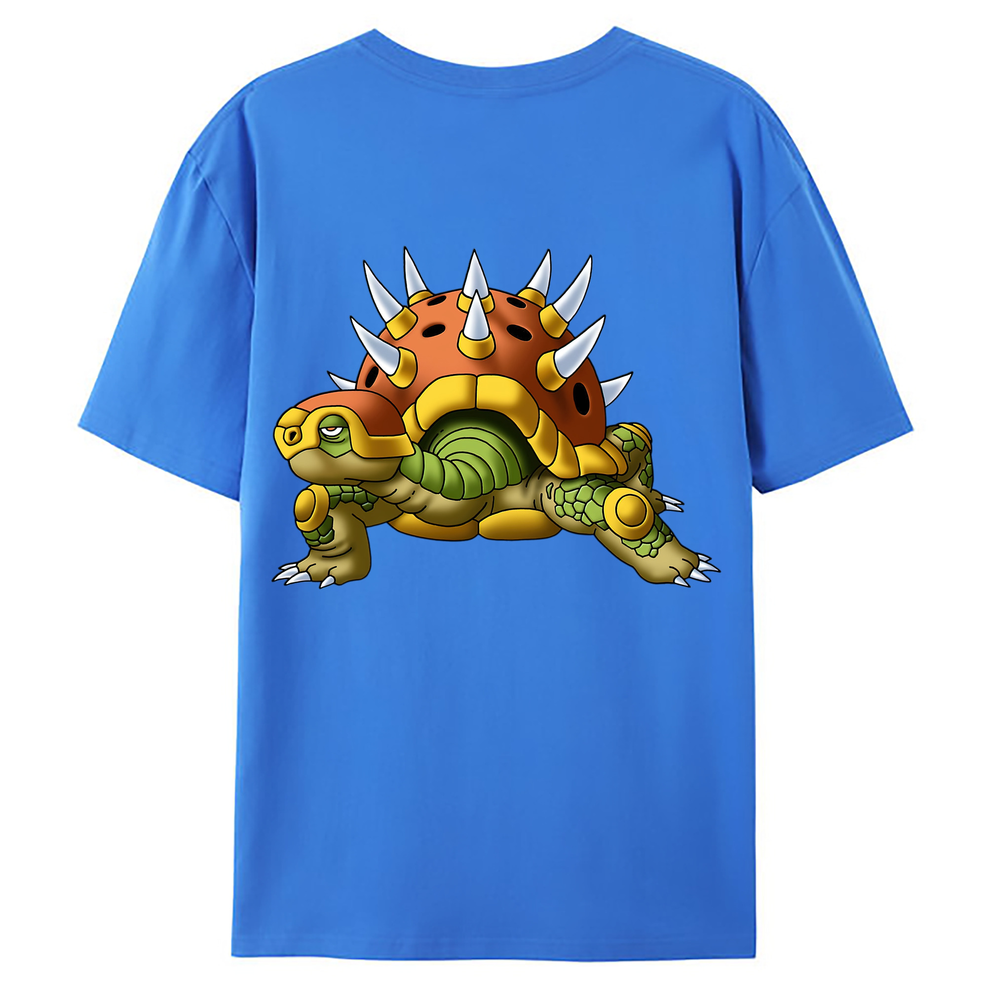 （画像用） ドラゴンクエスト Doragon Kuesuto Dragon Quest 綿100％ メンズ半袖Tシャツ（バックプリント） 通気性