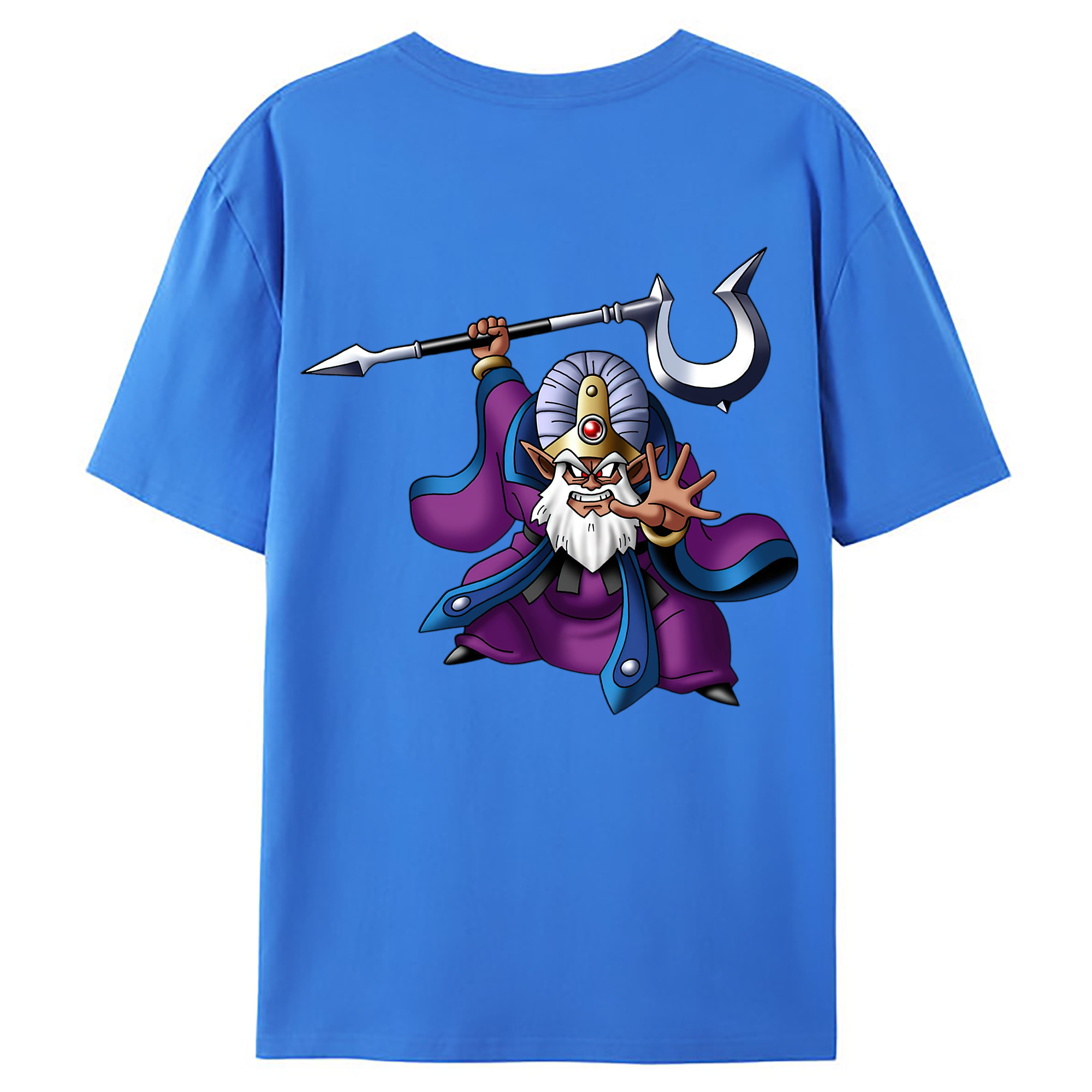 （画像用） ドラゴンクエスト Doragon Kuesuto Dragon Quest 綿100％ メンズ半袖Tシャツ（バックプリント） 通気性