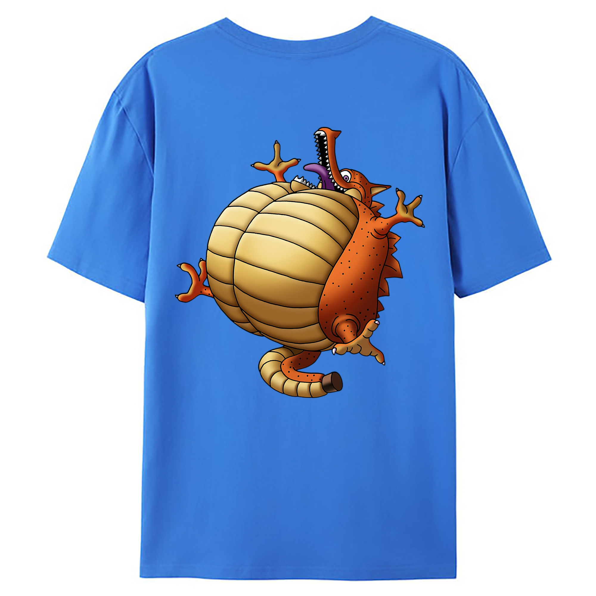 （画像用） ドラゴンクエスト Doragon Kuesuto Dragon Quest 綿100％ メンズ半袖Tシャツ（バックプリント） 通気性