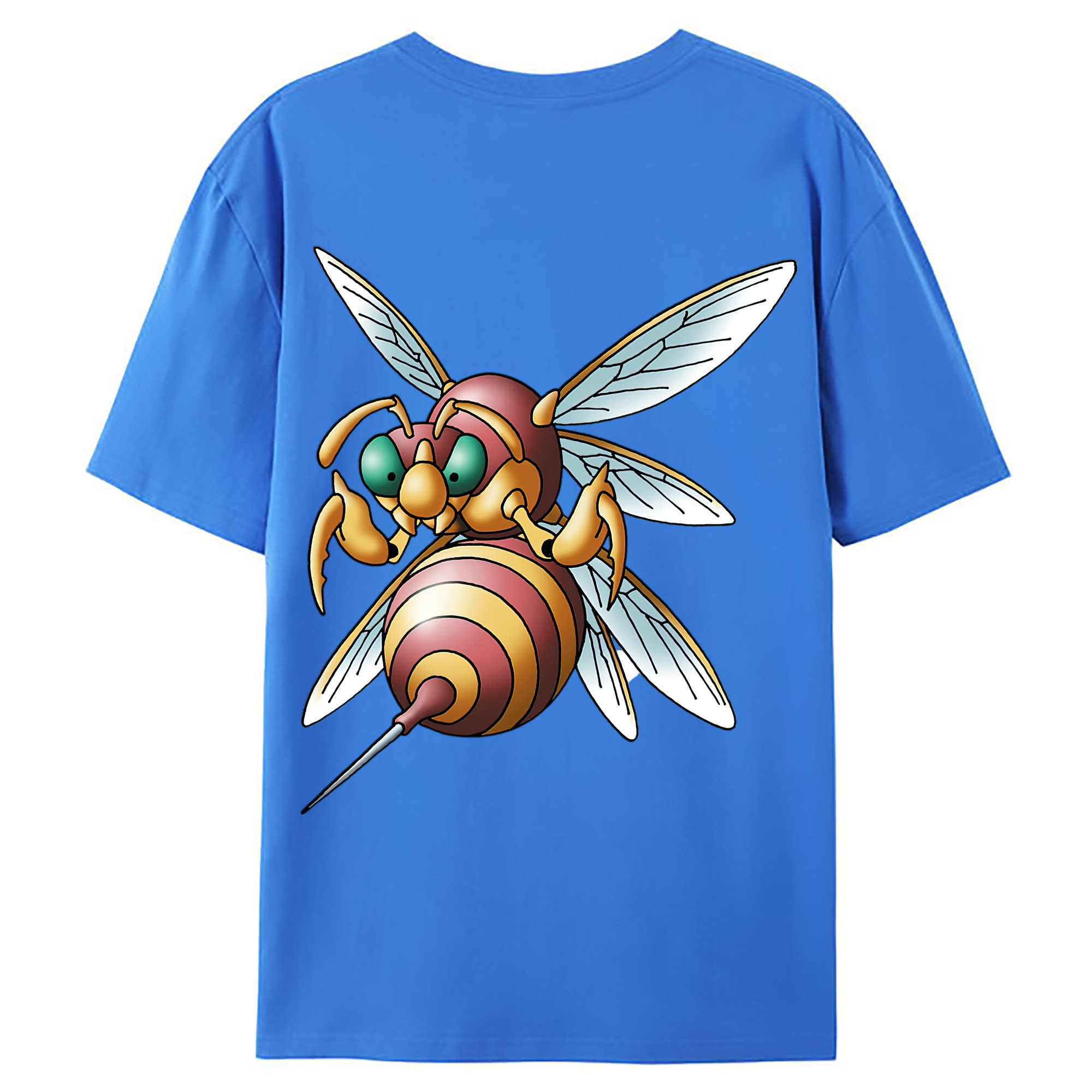 （画像用） ドラゴンクエスト Doragon Kuesuto Dragon Quest 綿100％ メンズ半袖Tシャツ（バックプリント） 通気性