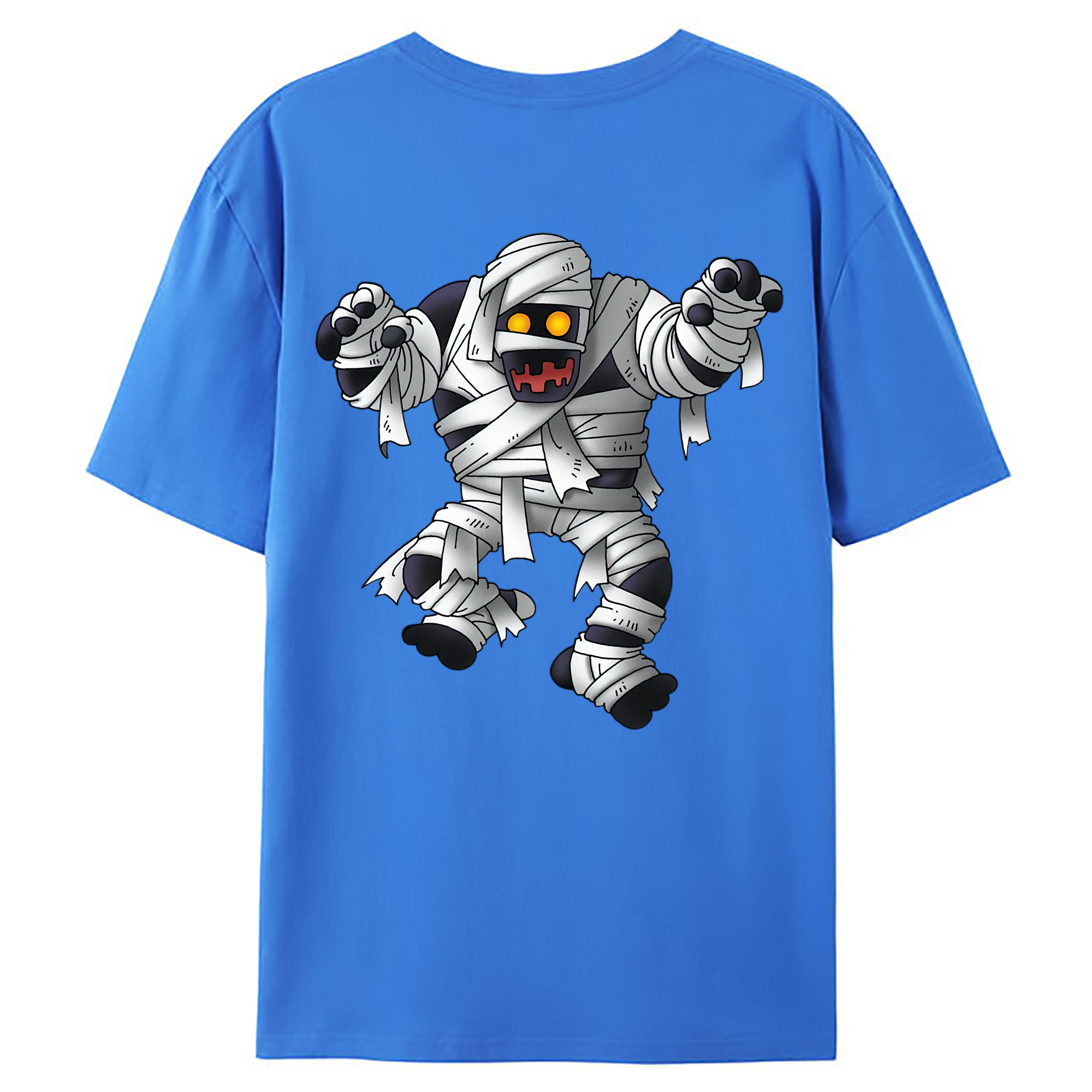 （画像用） ドラゴンクエスト Doragon Kuesuto Dragon Quest 綿100％ メンズ半袖Tシャツ（バックプリント） 通気性
