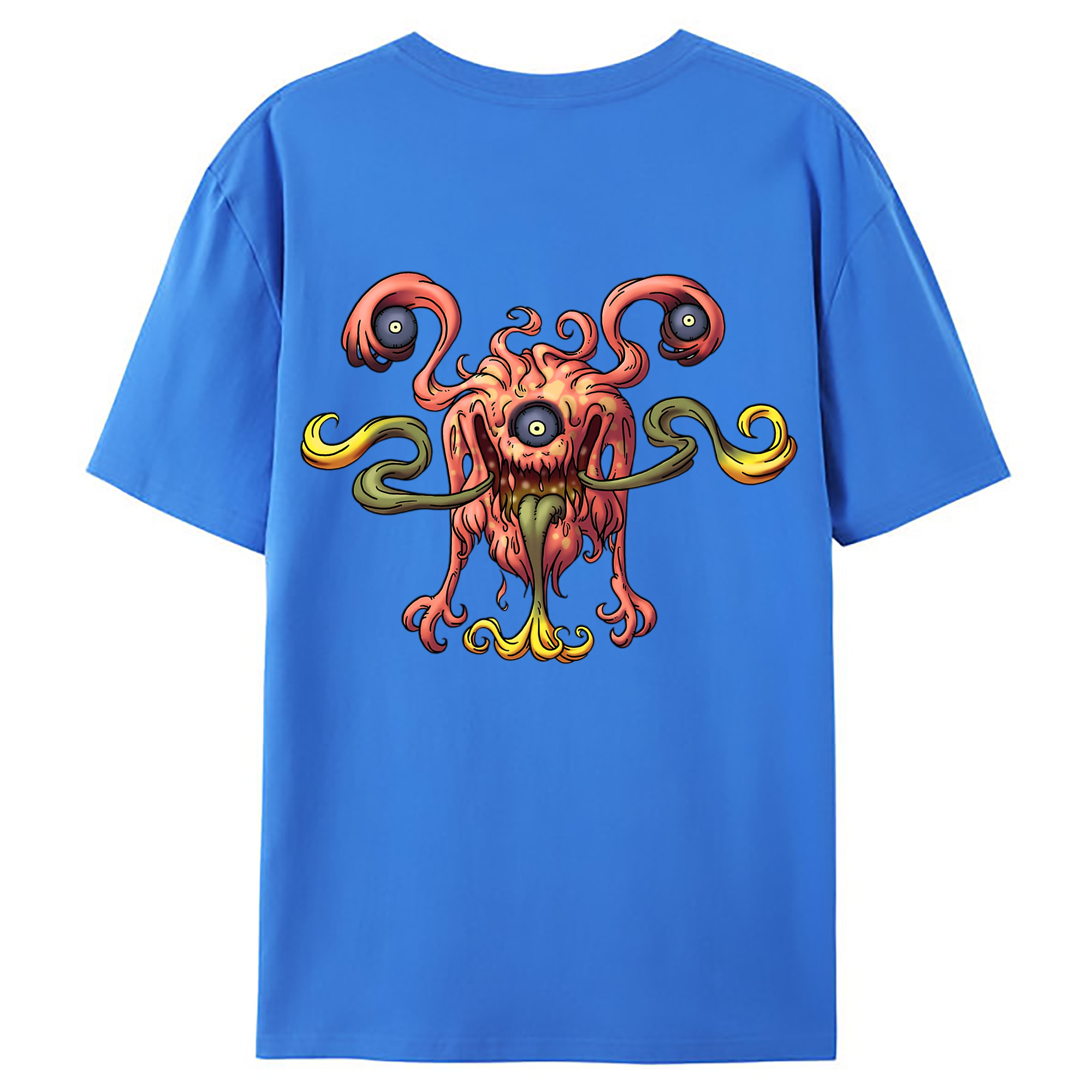 （画像用） ドラゴンクエスト Doragon Kuesuto Dragon Quest 綿100％ メンズ半袖Tシャツ（バックプリント） 通気性