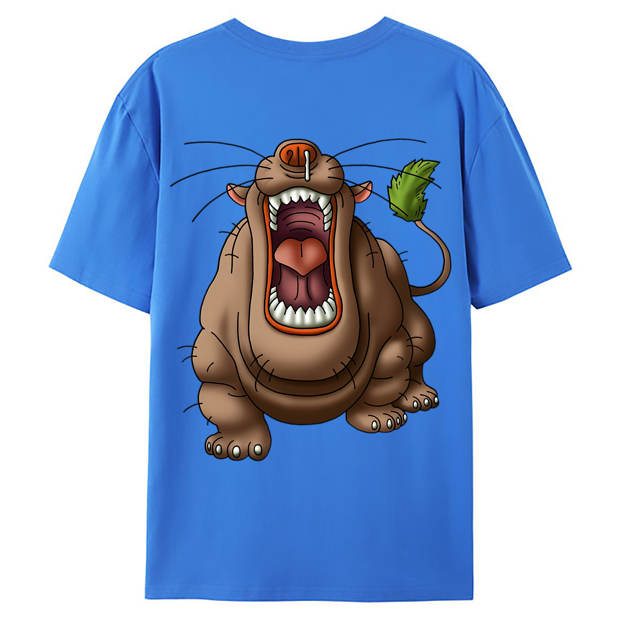 （画像用） ドラゴンクエスト Doragon Kuesuto Dragon Quest 綿100％ メンズ半袖Tシャツ（バックプリント） 通気性