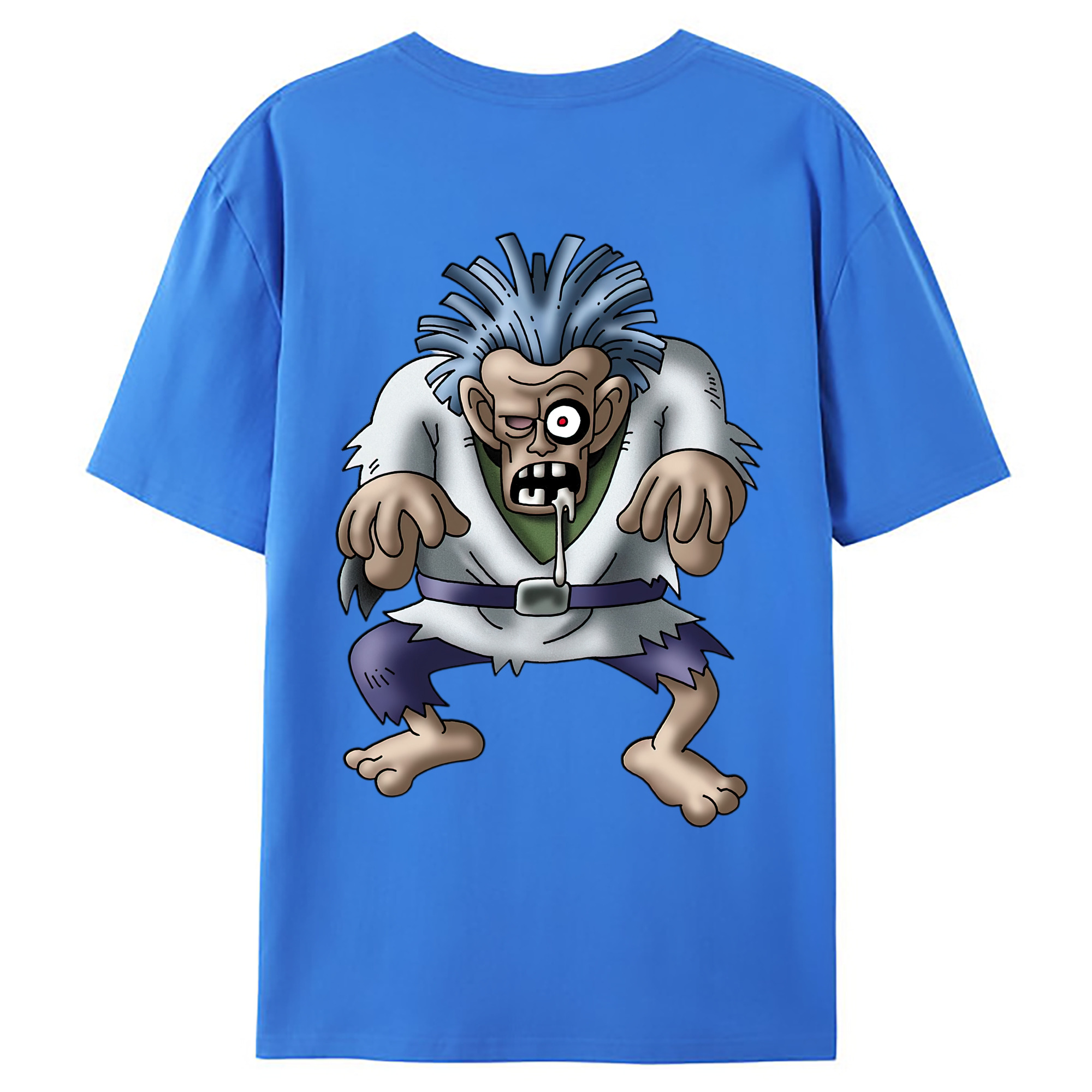 （画像用） ドラゴンクエスト Doragon Kuesuto Dragon Quest 綿100％ メンズ半袖Tシャツ（バックプリント） 通気性