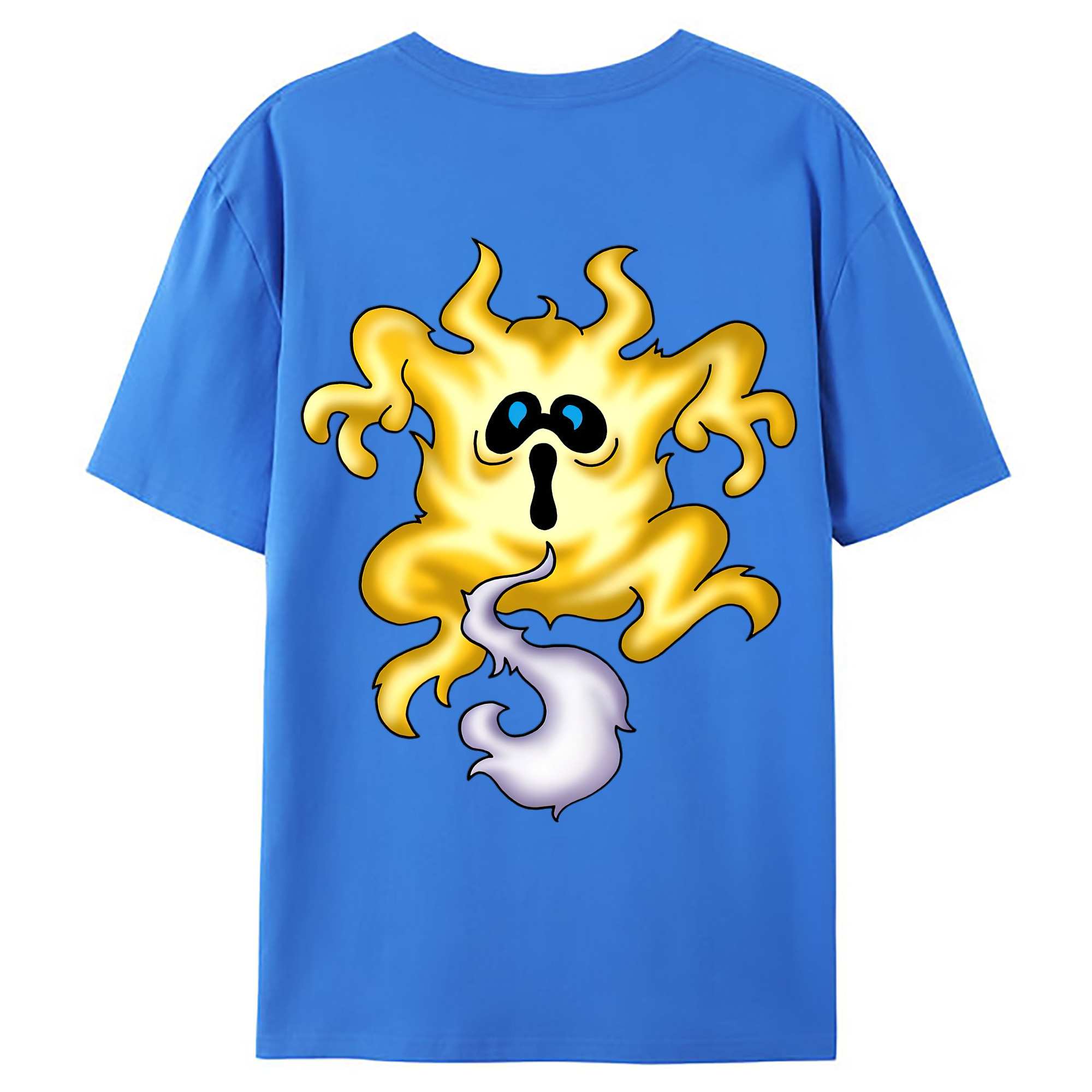 （画像用） ドラゴンクエスト Doragon Kuesuto Dragon Quest 綿100％ メンズ半袖Tシャツ（バックプリント） 通気性