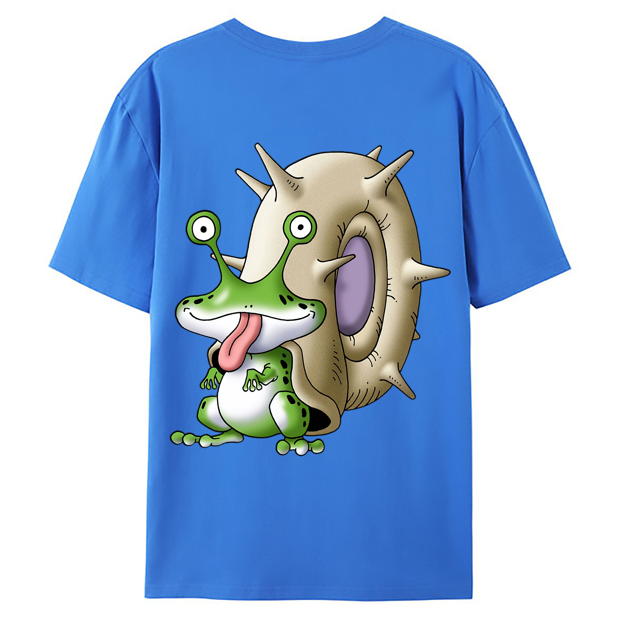 （画像用） ドラゴンクエスト Doragon Kuesuto Dragon Quest 綿100％ メンズ半袖Tシャツ（バックプリント） 通気性