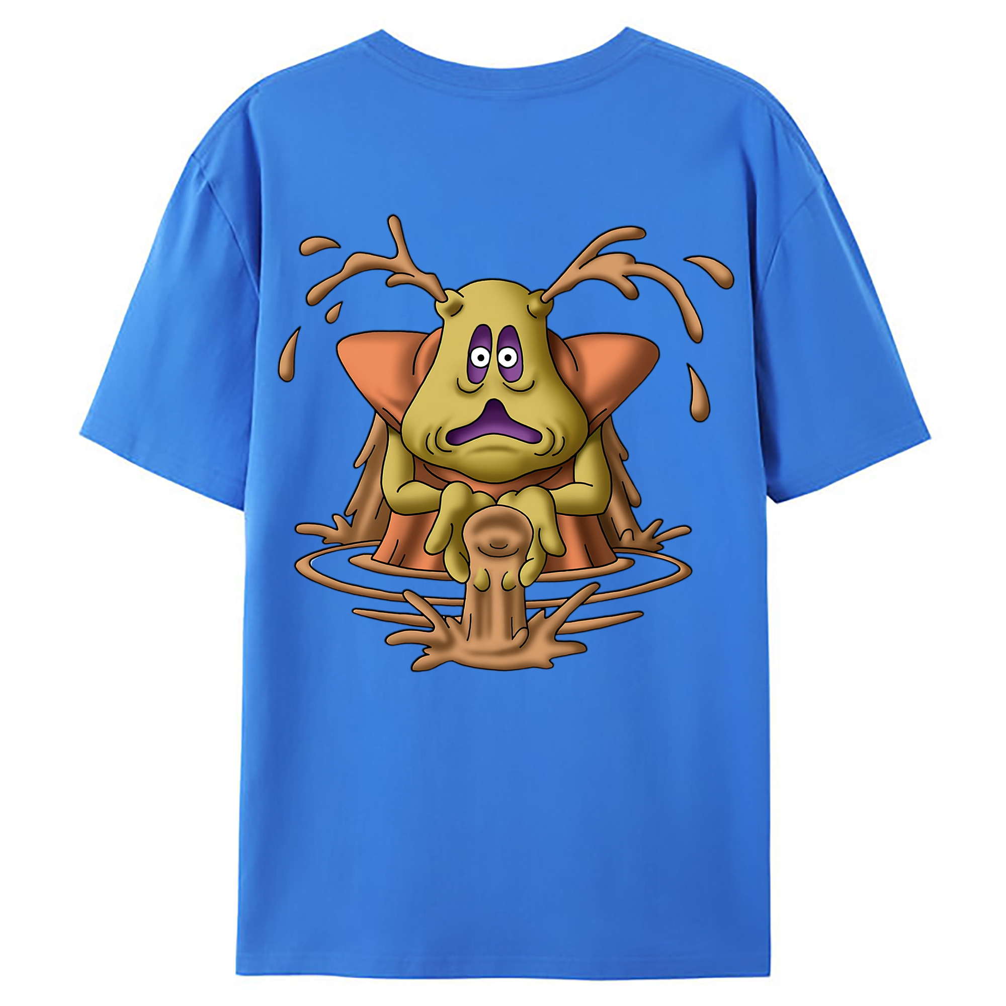 （画像用） ドラゴンクエスト Doragon Kuesuto Dragon Quest 綿100％ メンズ半袖Tシャツ（バックプリント） 通気性