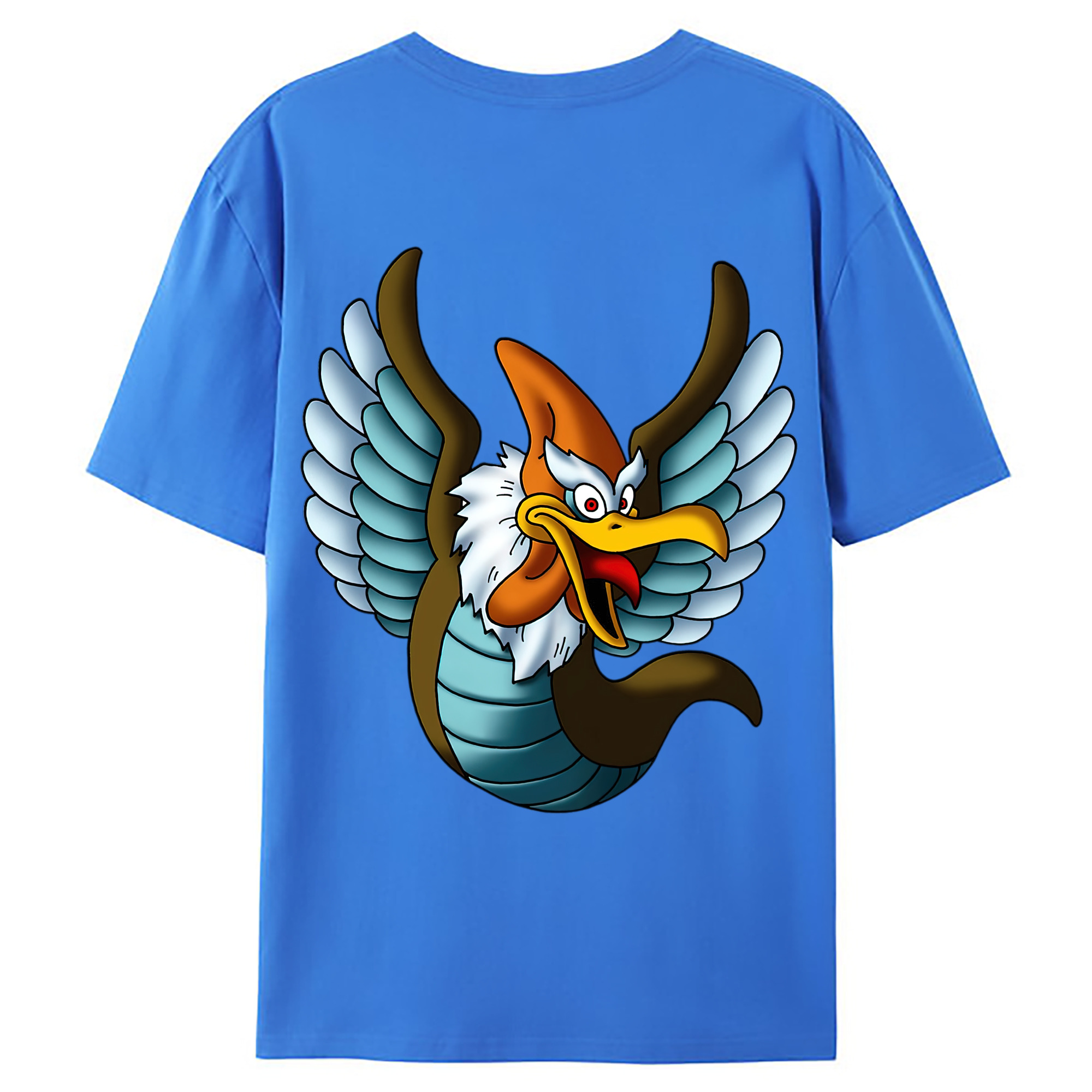 （画像用） ドラゴンクエスト Doragon Kuesuto Dragon Quest 綿100％ メンズ半袖Tシャツ（バックプリント） 通気性