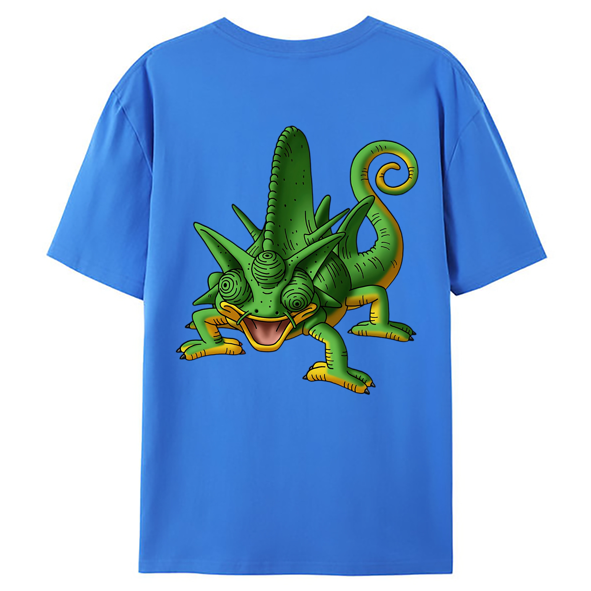 （画像用） ドラゴンクエスト Doragon Kuesuto Dragon Quest 綿100％ メンズ半袖Tシャツ（バックプリント） 通気性