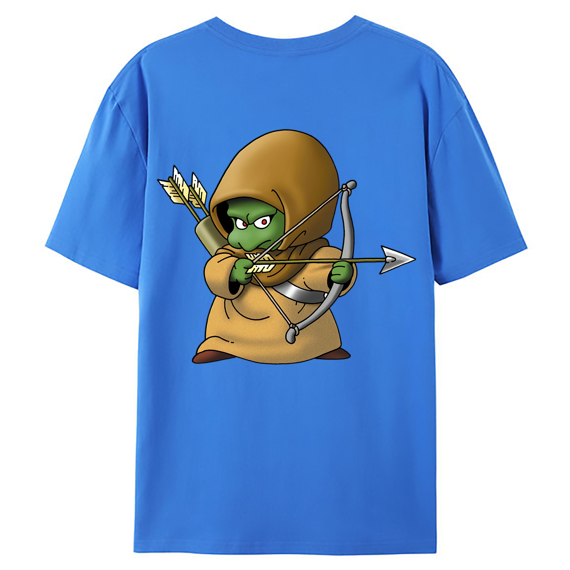 （画像用） ドラゴンクエスト Doragon Kuesuto Dragon Quest 綿100％ メンズ半袖Tシャツ（バックプリント） 通気性