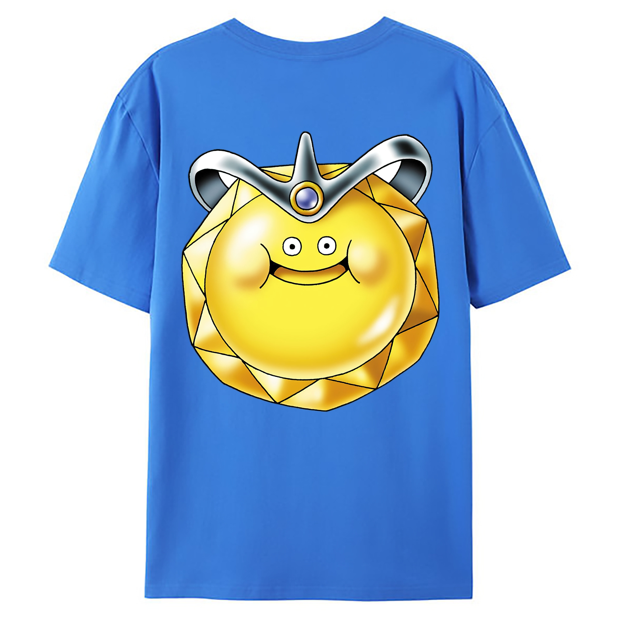（画像用） ドラゴンクエスト Doragon Kuesuto Dragon Quest 綿100％ メンズ半袖Tシャツ（バックプリント） 通気性