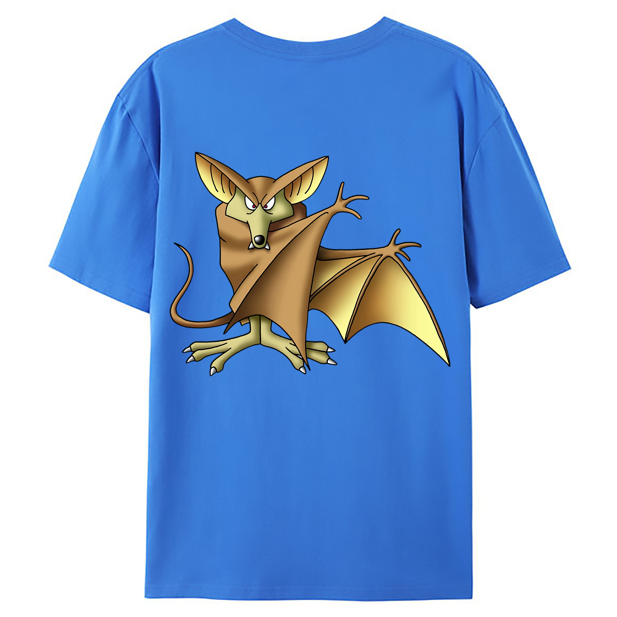 （画像用） ドラゴンクエスト Doragon Kuesuto Dragon Quest 綿100％ メンズ半袖Tシャツ（バックプリント） 通気性