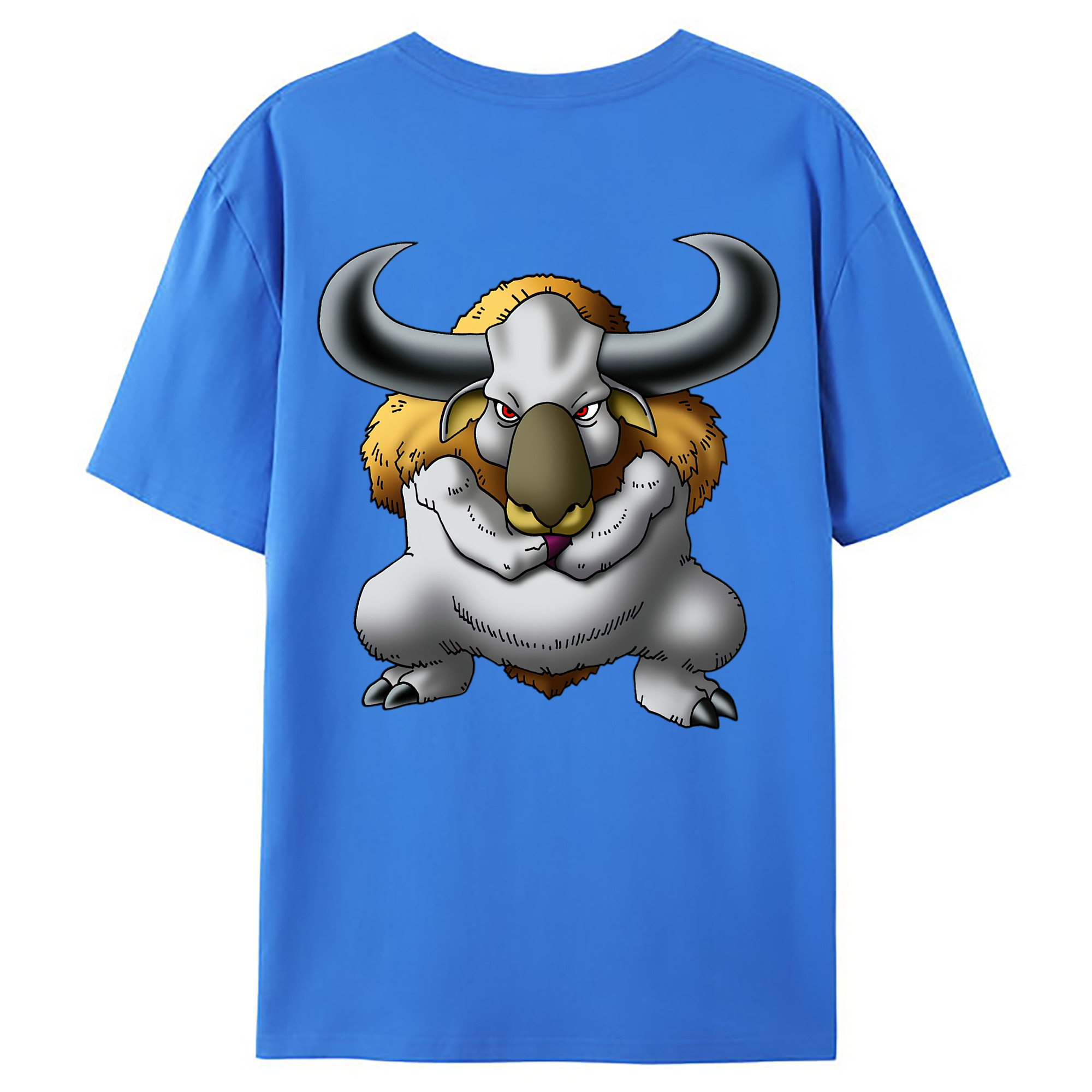 （画像用） ドラゴンクエスト Doragon Kuesuto Dragon Quest 綿100％ メンズ半袖Tシャツ（バックプリント） 通気性