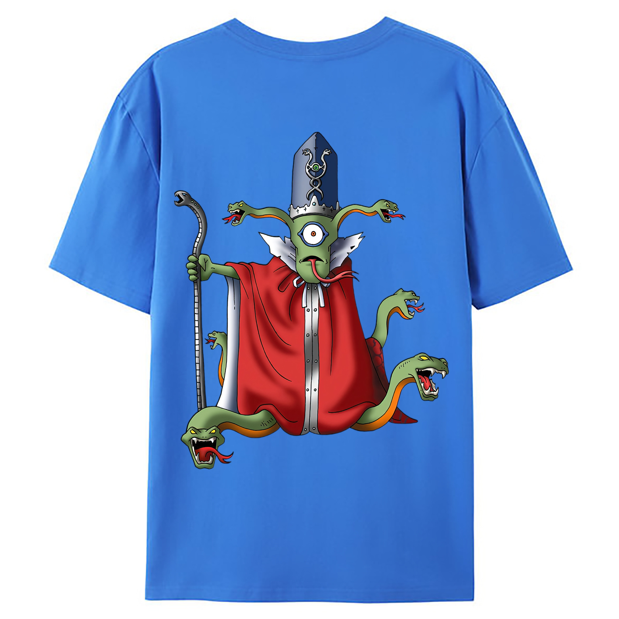 （画像用） ドラゴンクエスト Doragon Kuesuto Dragon Quest 綿100％ メンズ半袖Tシャツ（バックプリント） 通気性