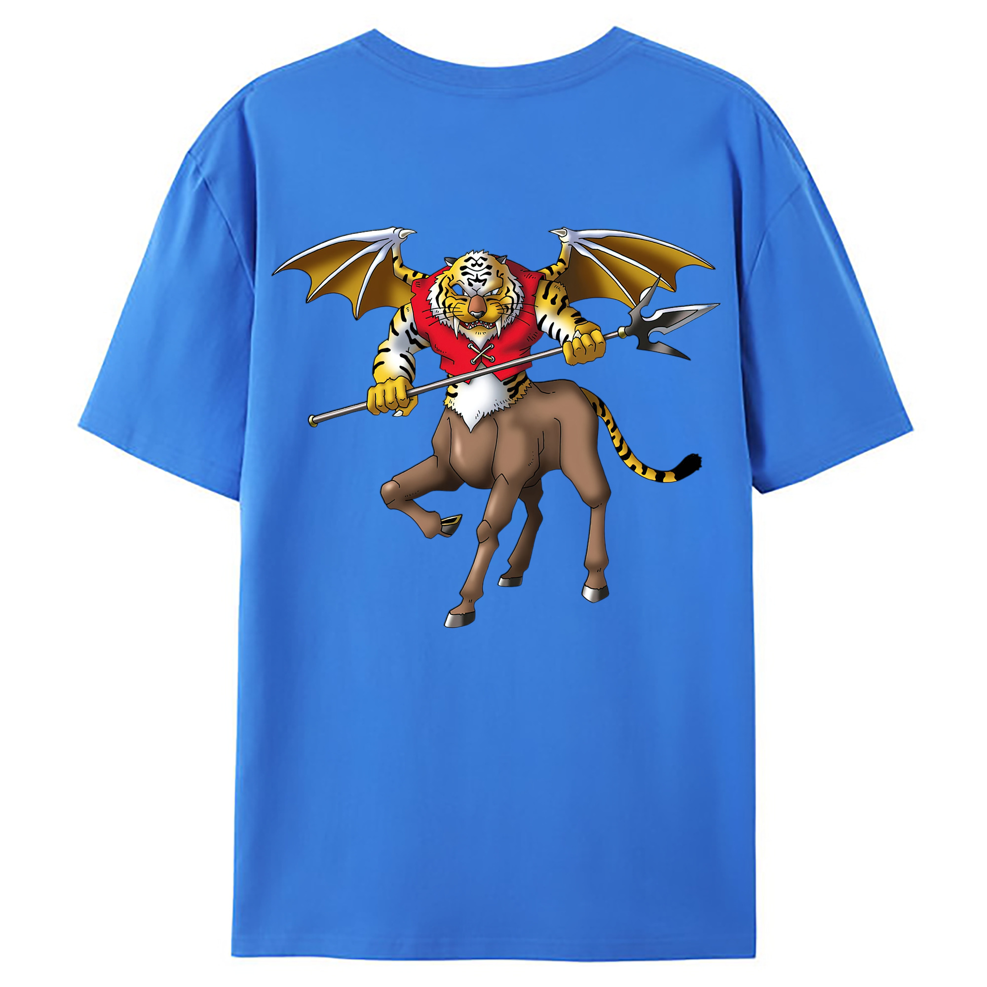 （画像用） ドラゴンクエスト Doragon Kuesuto Dragon Quest 綿100％ メンズ半袖Tシャツ（バックプリント） 通気性