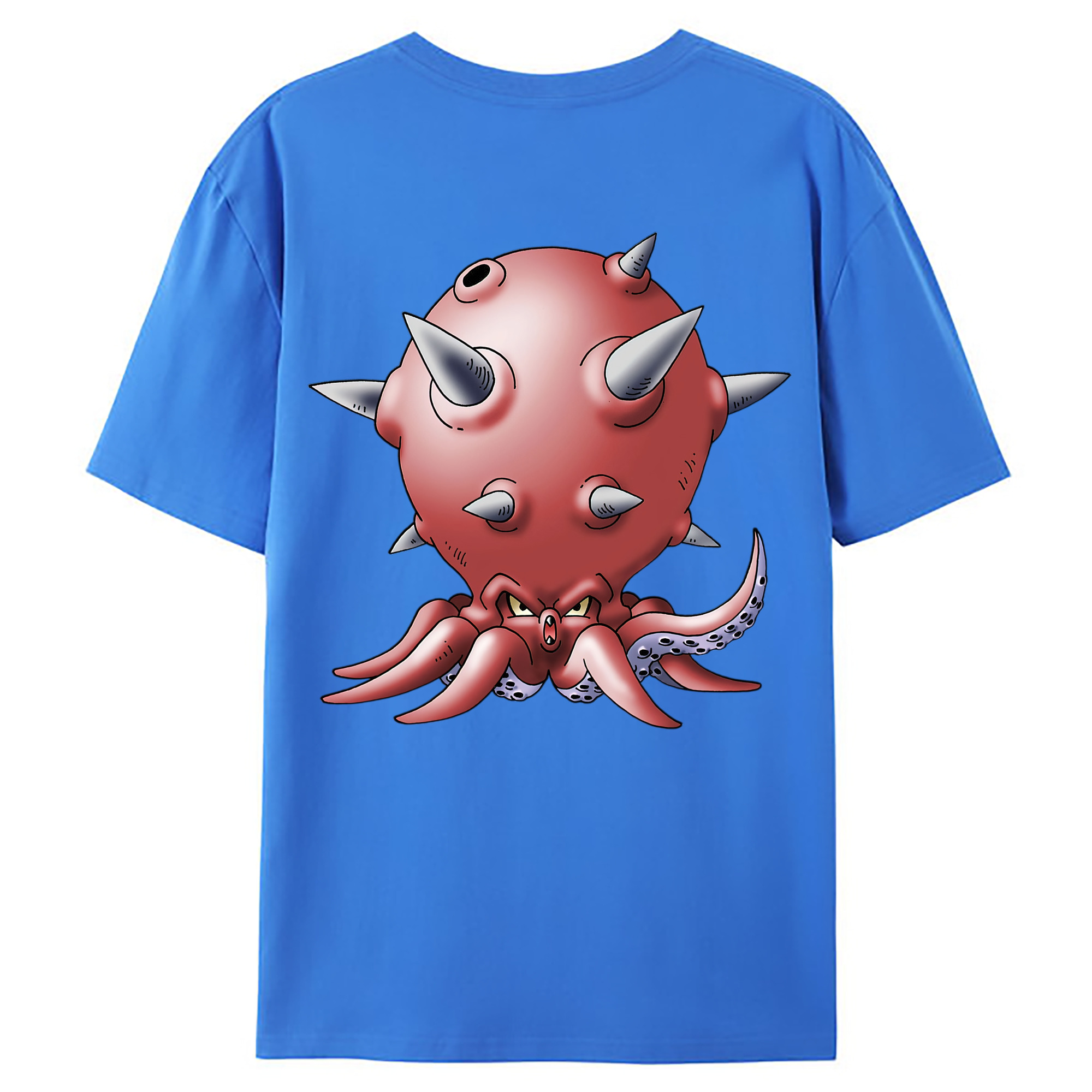 （画像用） ドラゴンクエスト Doragon Kuesuto Dragon Quest 綿100％ メンズ半袖Tシャツ（バックプリント） 通気性