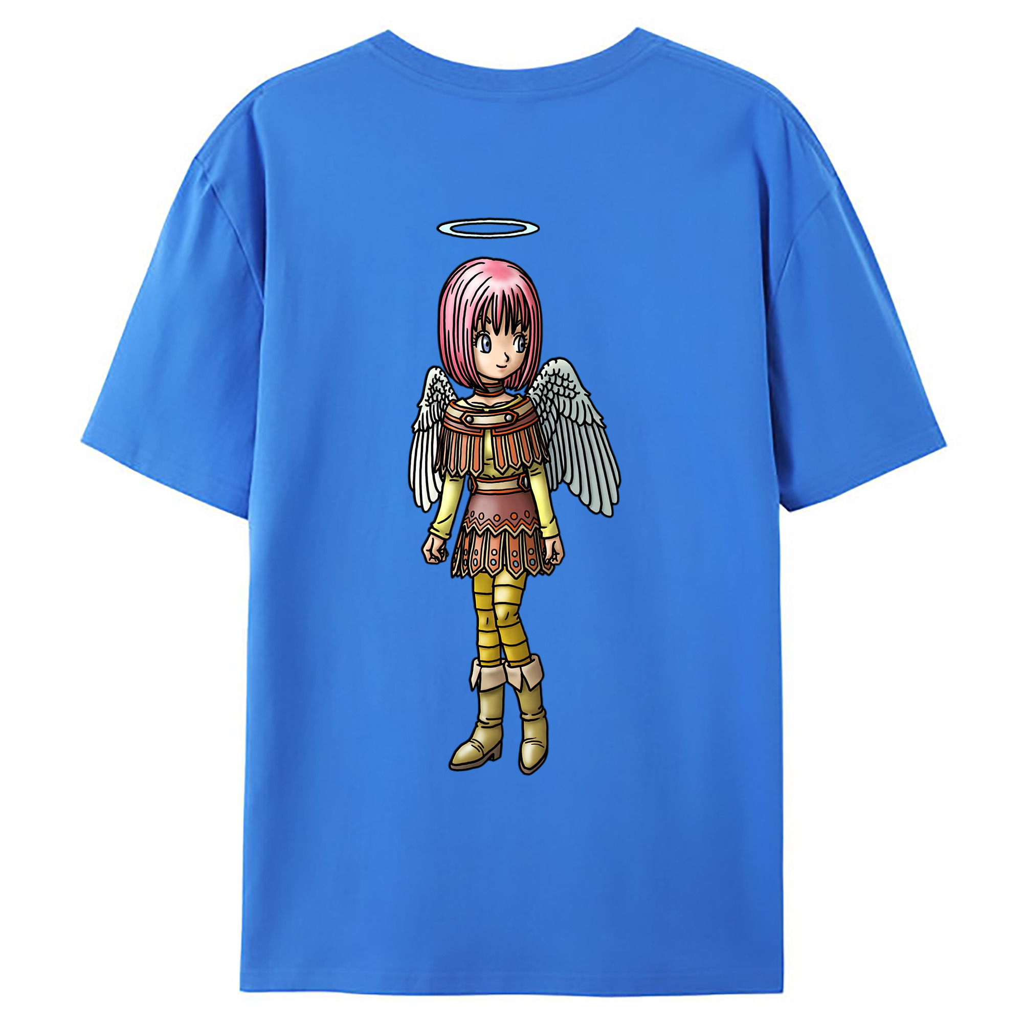 （画像用） ドラゴンクエスト Doragon Kuesuto Dragon Quest 綿100％ メンズ半袖Tシャツ（バックプリント） 通気性