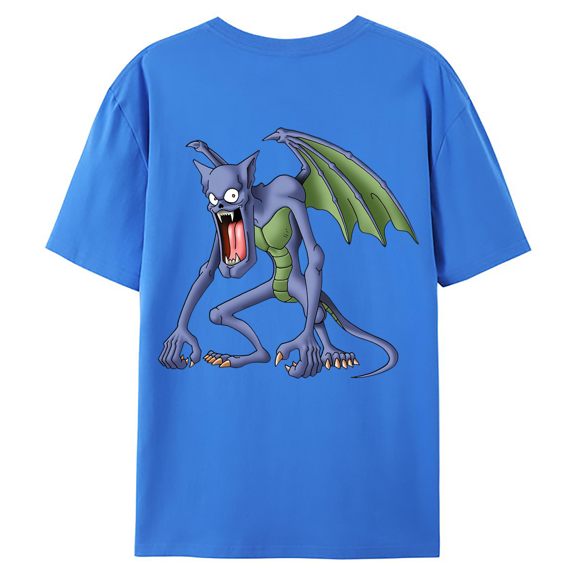 （画像用） ドラゴンクエスト Doragon Kuesuto Dragon Quest 綿100％ メンズ半袖Tシャツ（バックプリント） 通気性