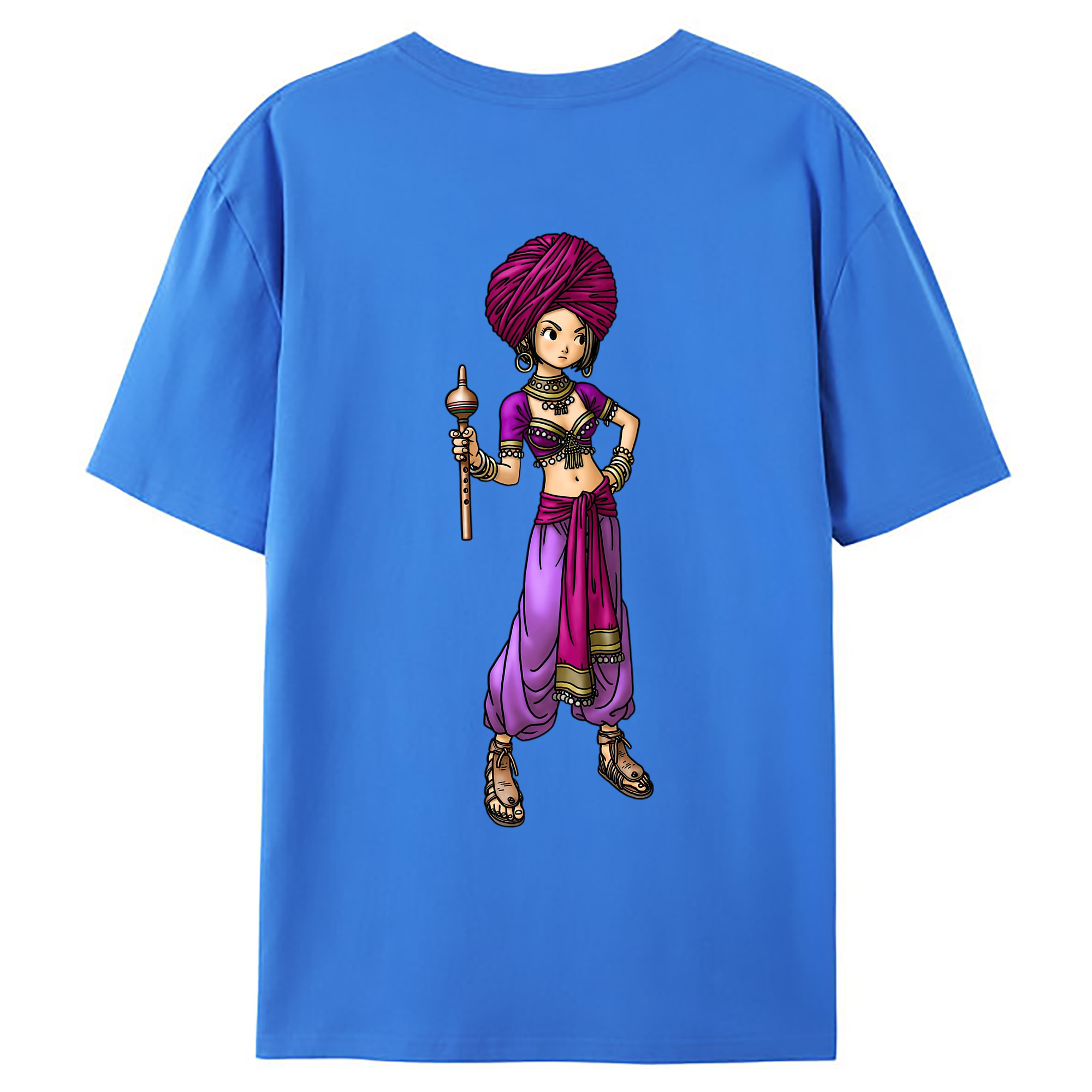 （画像用） ドラゴンクエスト Doragon Kuesuto Dragon Quest 綿100％ メンズ半袖Tシャツ（バックプリント） 通気性
