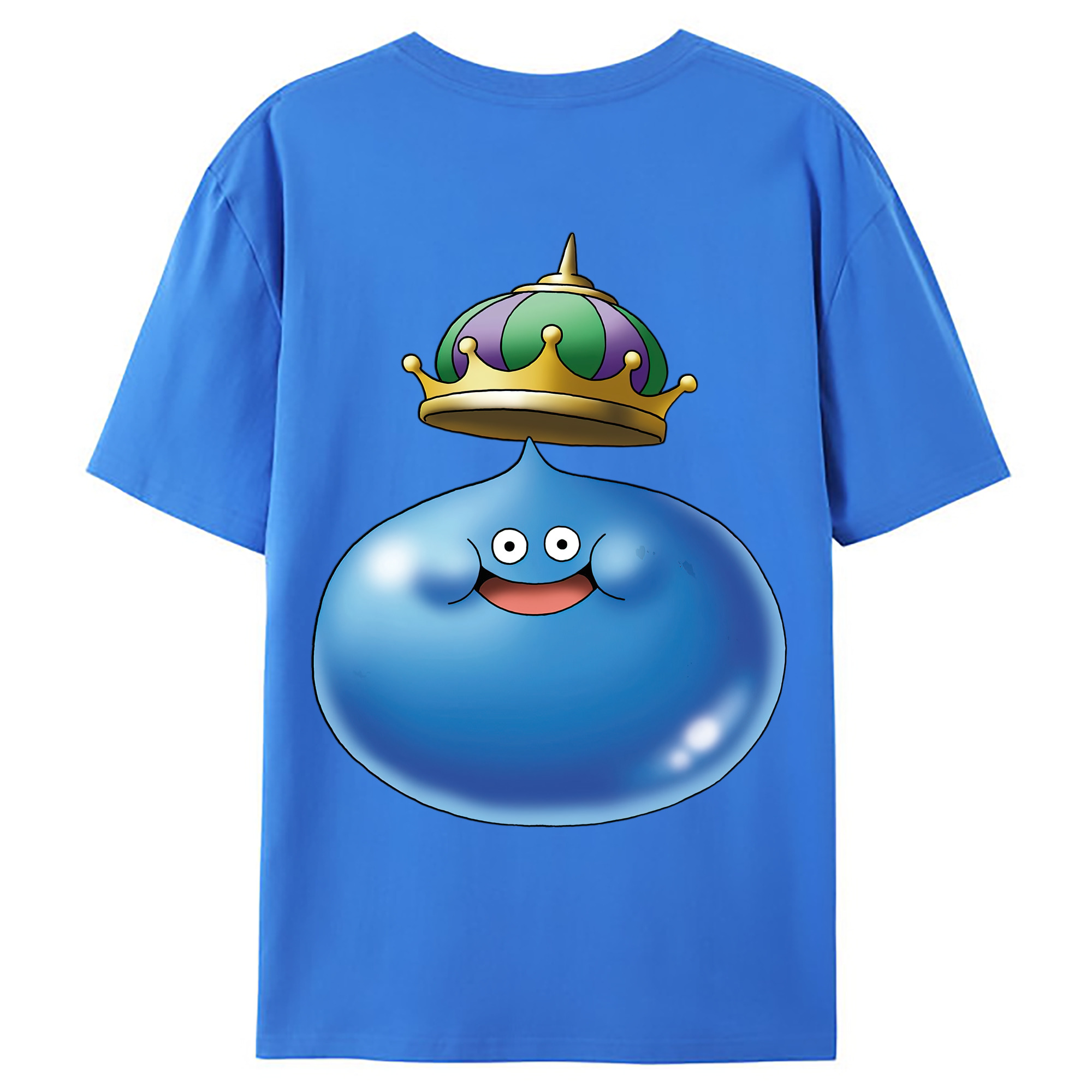 （画像用） ドラゴンクエスト Doragon Kuesuto Dragon Quest 綿100％ メンズ半袖Tシャツ（バックプリント） 通気性