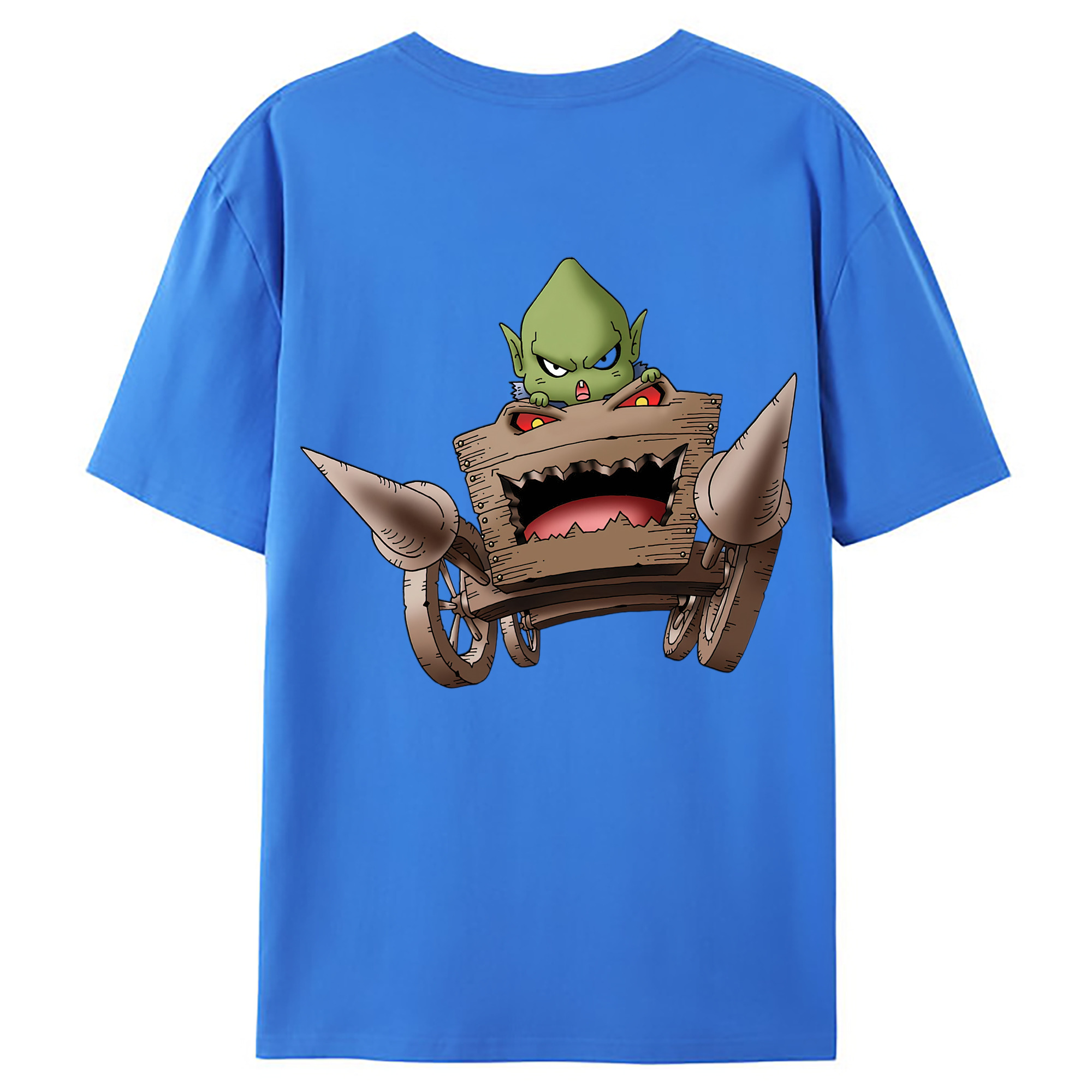 （画像用） ドラゴンクエスト Doragon Kuesuto Dragon Quest 綿100％ メンズ半袖Tシャツ（バックプリント） 通気性