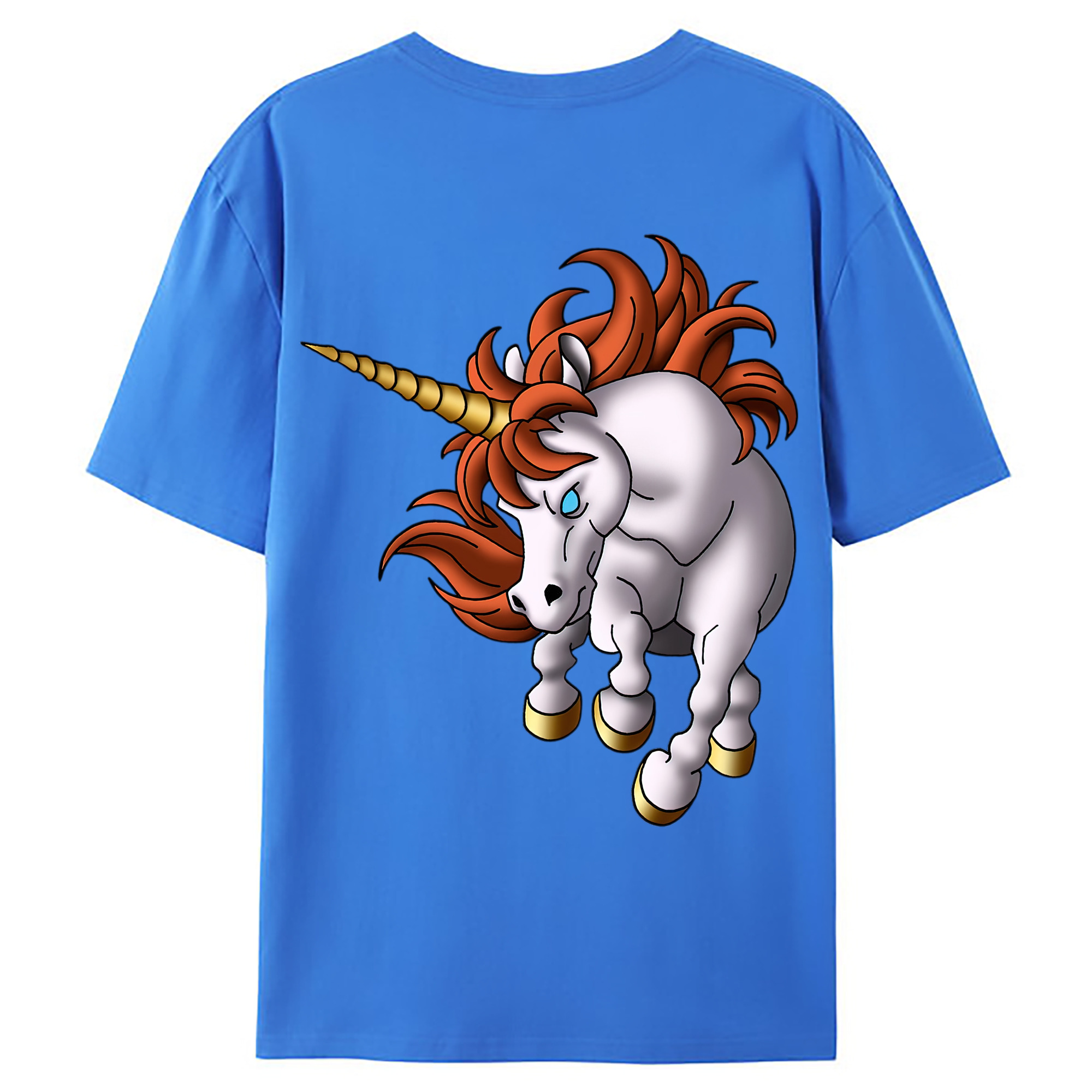 （画像用） ドラゴンクエスト Doragon Kuesuto Dragon Quest 綿100％ メンズ半袖Tシャツ（バックプリント） 通気性