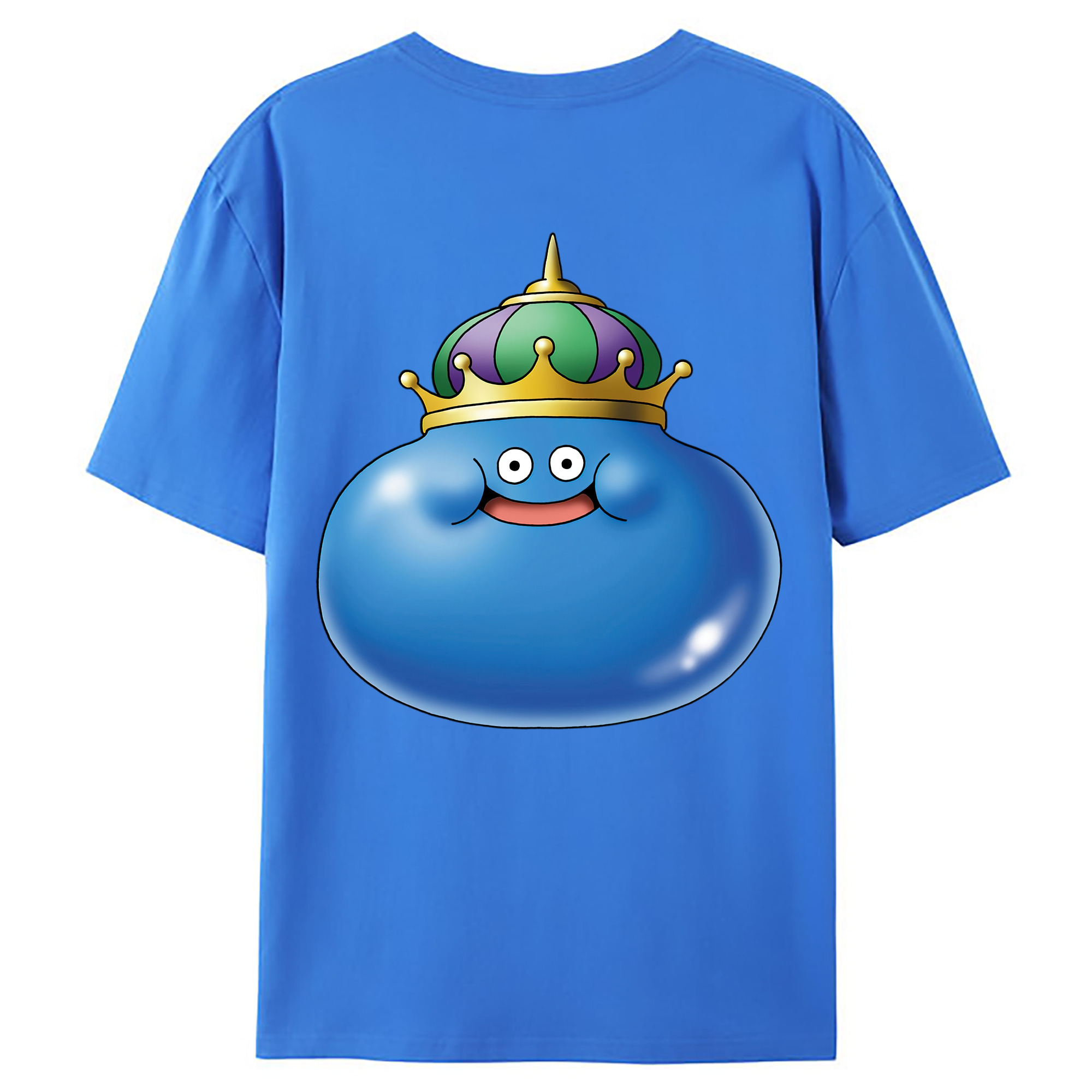 （画像用） ドラゴンクエスト Doragon Kuesuto Dragon Quest 綿100％ メンズ半袖Tシャツ（バックプリント） 通気性