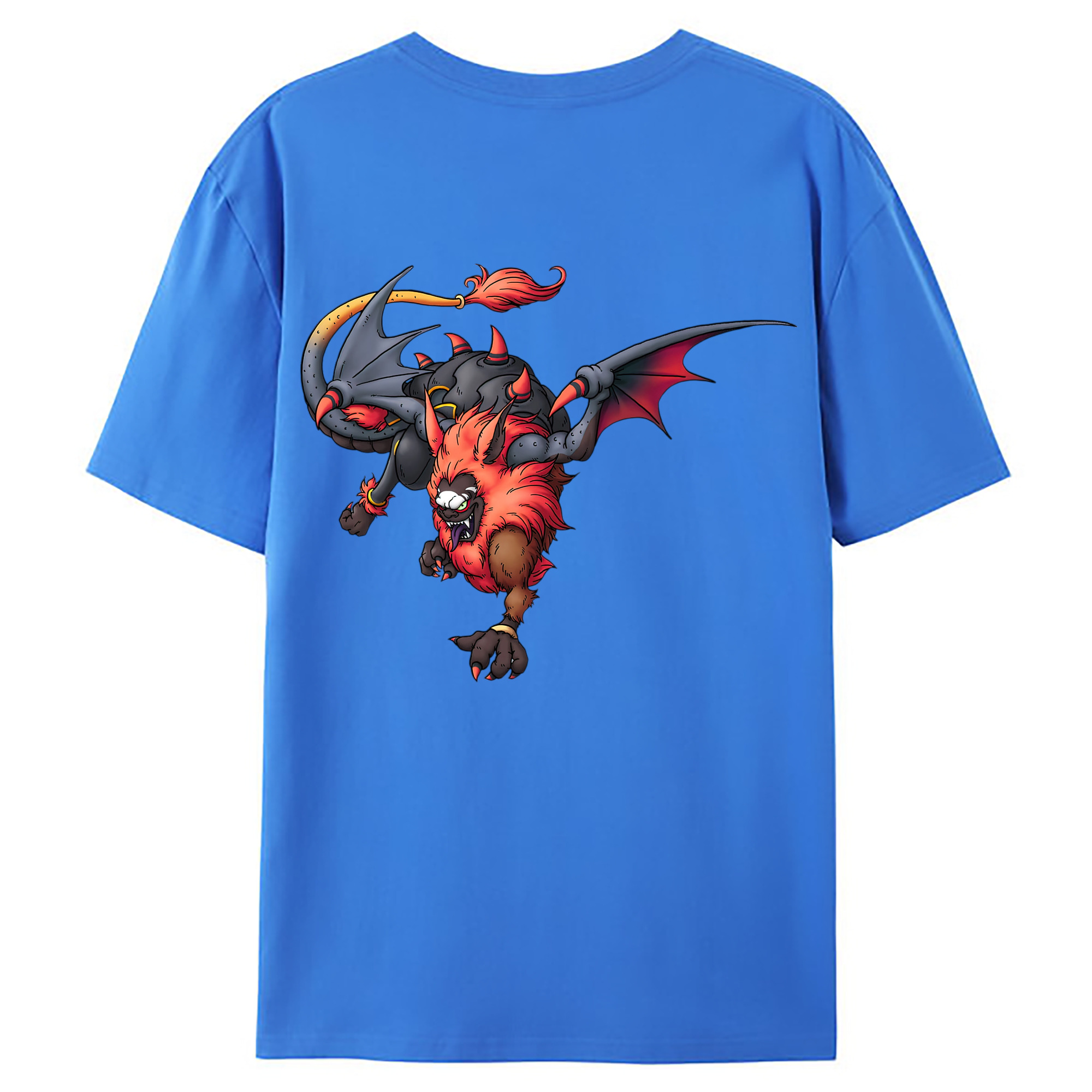 （画像用） ドラゴンクエスト Doragon Kuesuto Dragon Quest 綿100％ メンズ半袖Tシャツ（バックプリント） 通気性