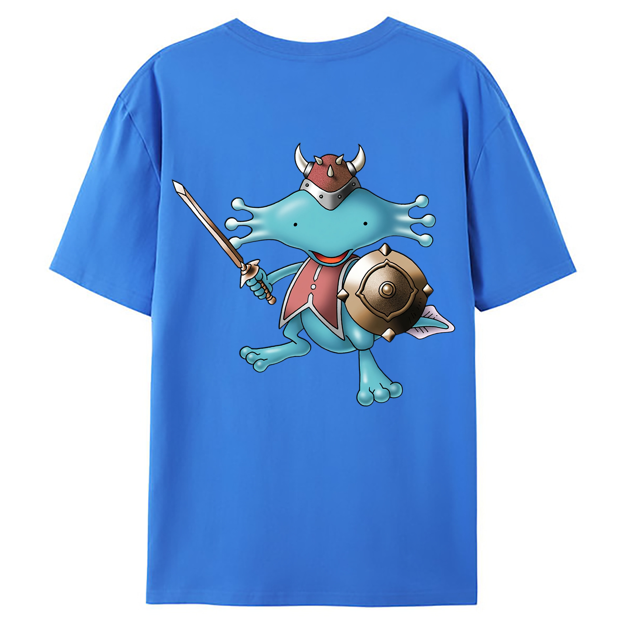 （画像用） ドラゴンクエスト Doragon Kuesuto Dragon Quest 綿100％ メンズ半袖Tシャツ（バックプリント） 通気性