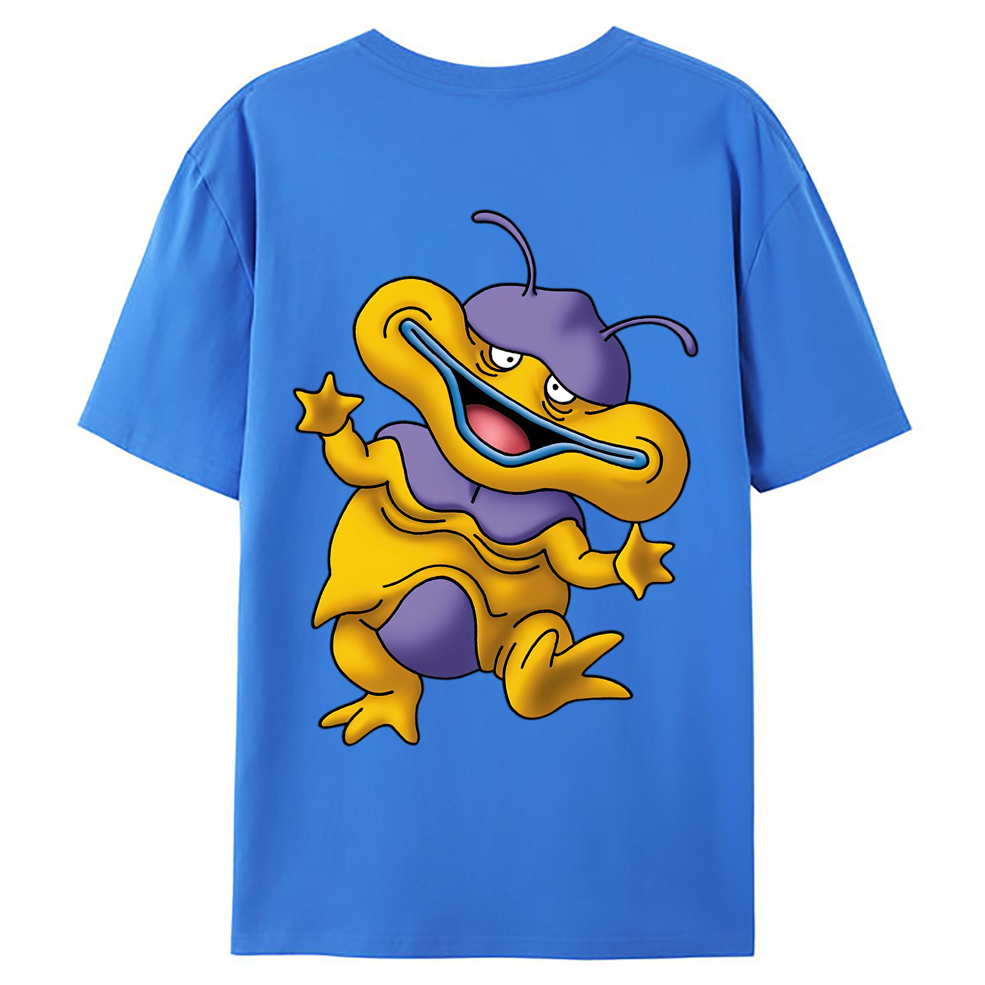 （画像用） ドラゴンクエスト Doragon Kuesuto Dragon Quest 綿100％ メンズ半袖Tシャツ（バックプリント） 通気性