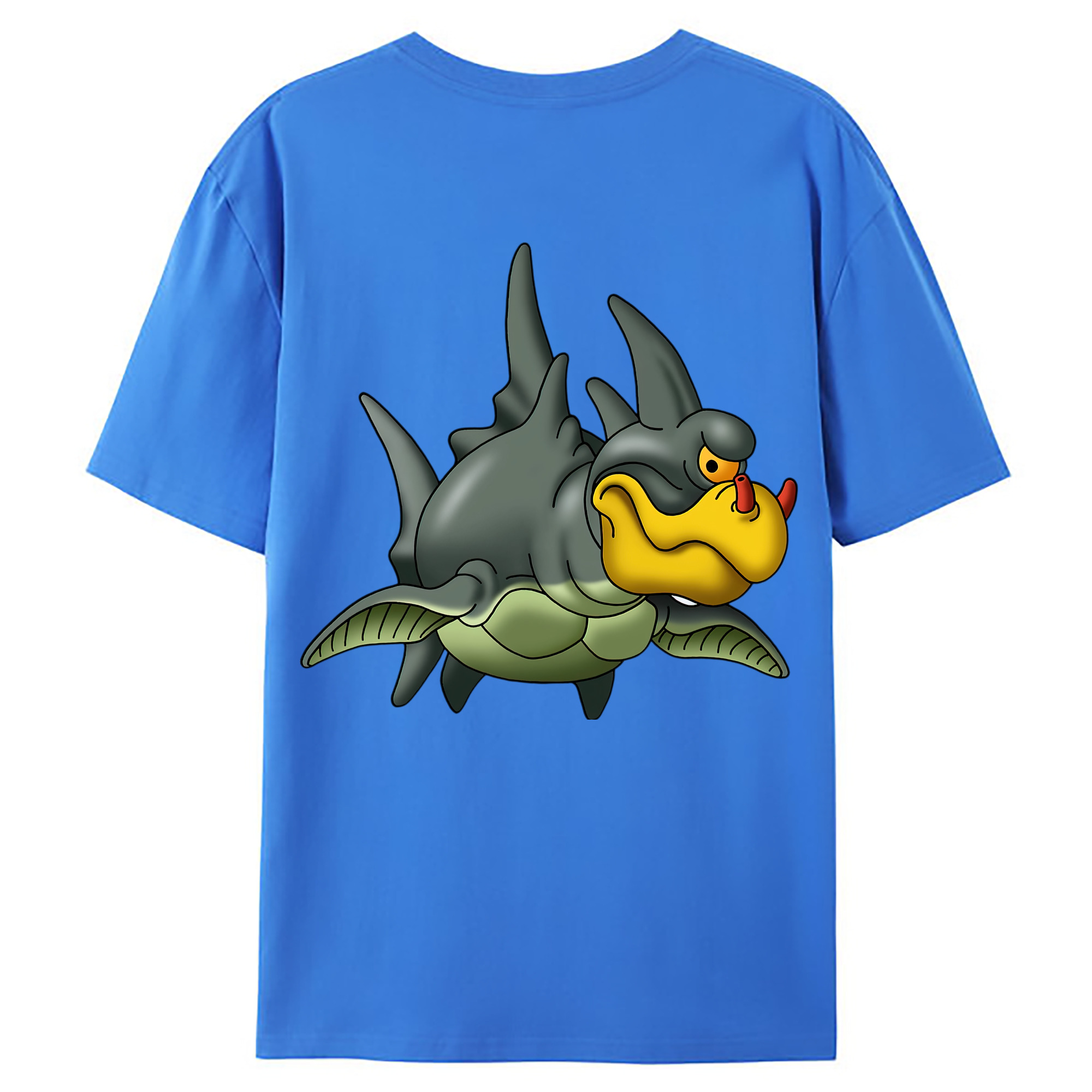 （画像用） ドラゴンクエスト Doragon Kuesuto Dragon Quest 綿100％ メンズ半袖Tシャツ（バックプリント） 通気性