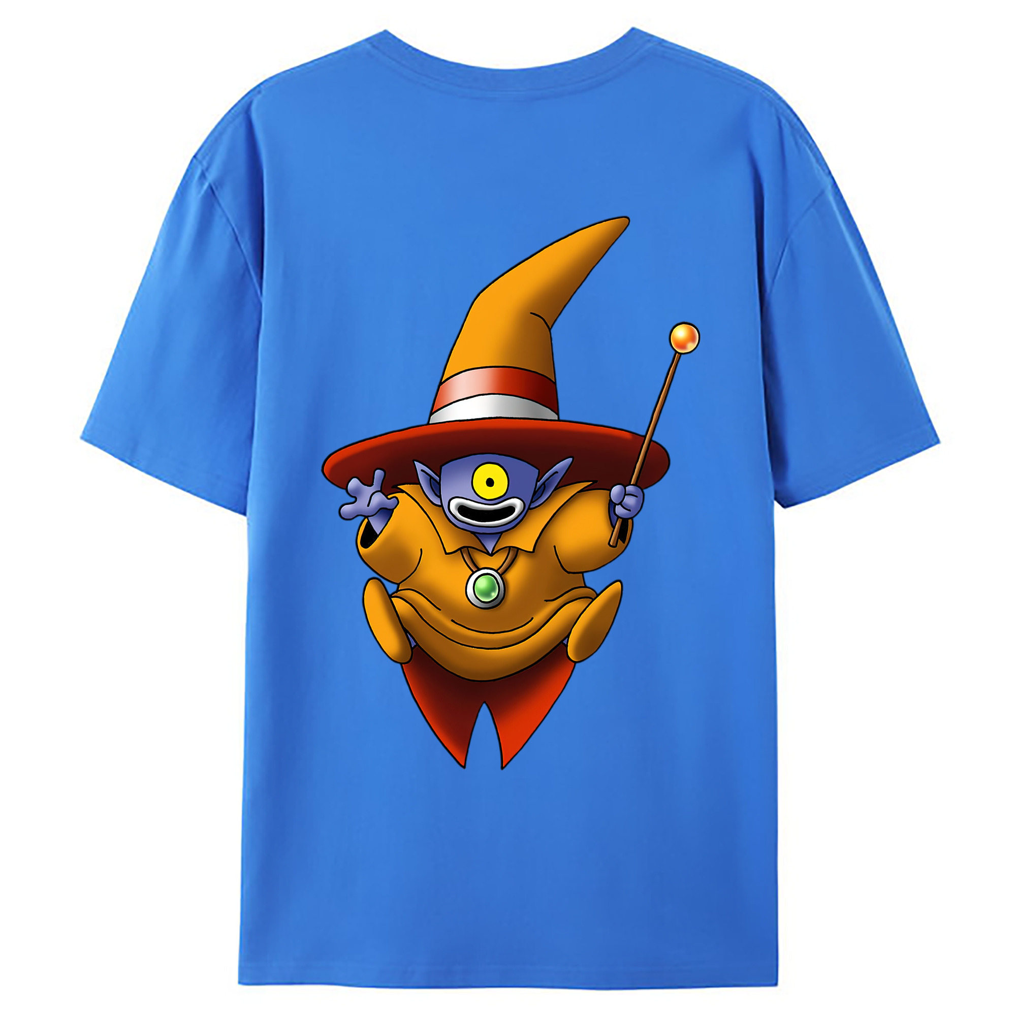 （画像用） ドラゴンクエスト Doragon Kuesuto Dragon Quest 綿100％ メンズ半袖Tシャツ（バックプリント） 通気性