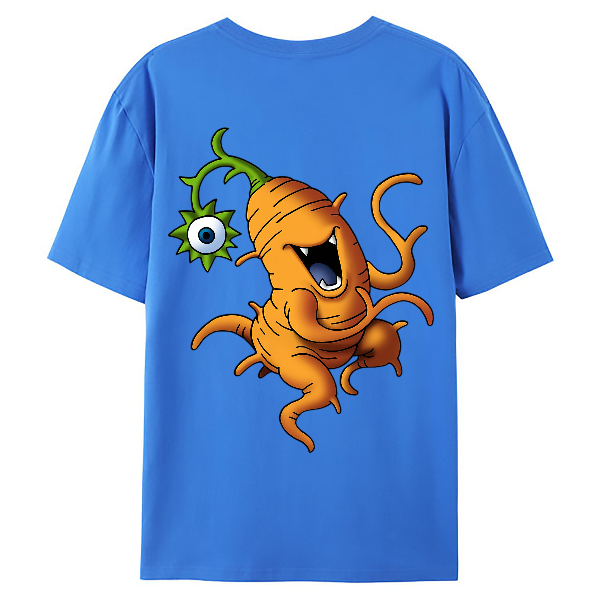 （画像用） ドラゴンクエスト Doragon Kuesuto Dragon Quest 綿100％ メンズ半袖Tシャツ（バックプリント） 通気性