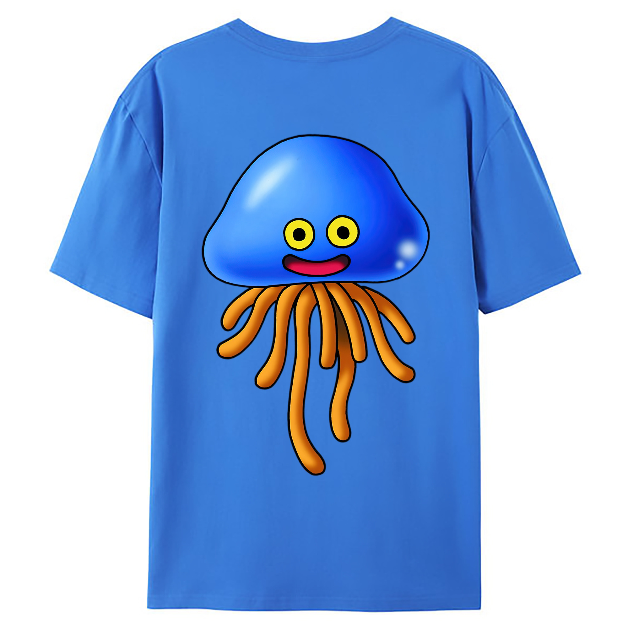 （画像用） ドラゴンクエスト Doragon Kuesuto Dragon Quest 綿100％ メンズ半袖Tシャツ（バックプリント） 通気性