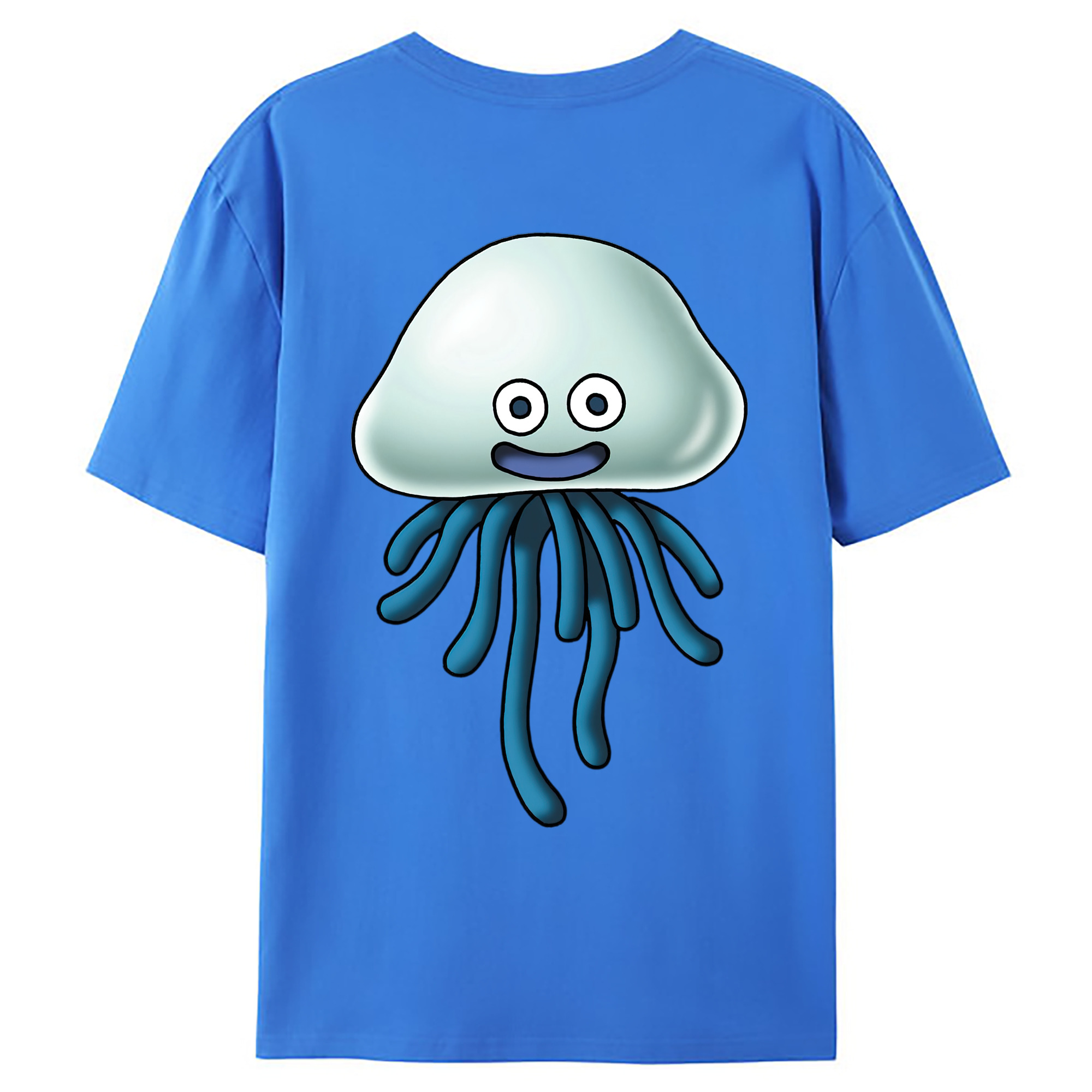 （画像用） ドラゴンクエスト Doragon Kuesuto Dragon Quest 綿100％ メンズ半袖Tシャツ（バックプリント） 通気性