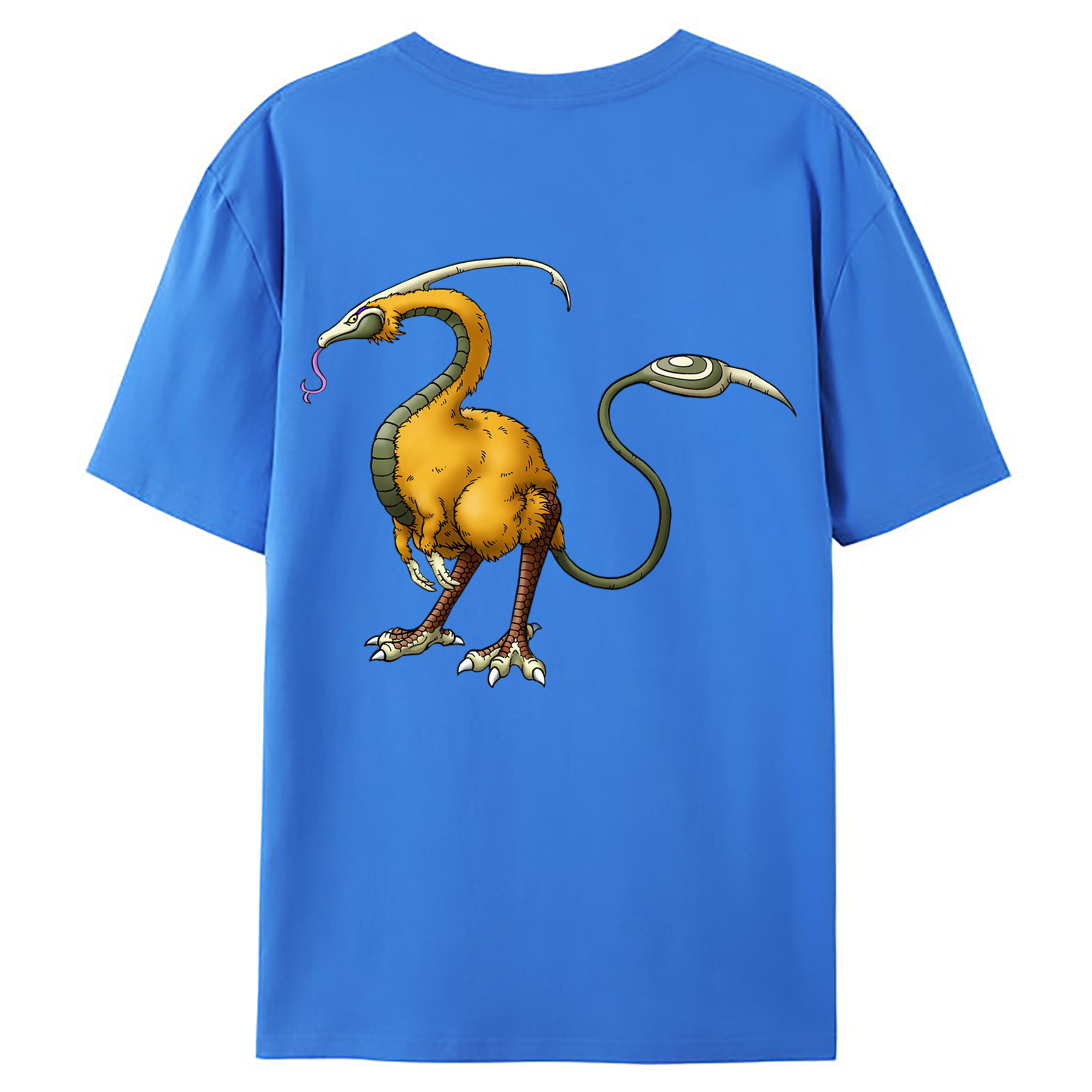 （画像用） ドラゴンクエスト Doragon Kuesuto Dragon Quest 綿100％ メンズ半袖Tシャツ（バックプリント） 通気性
