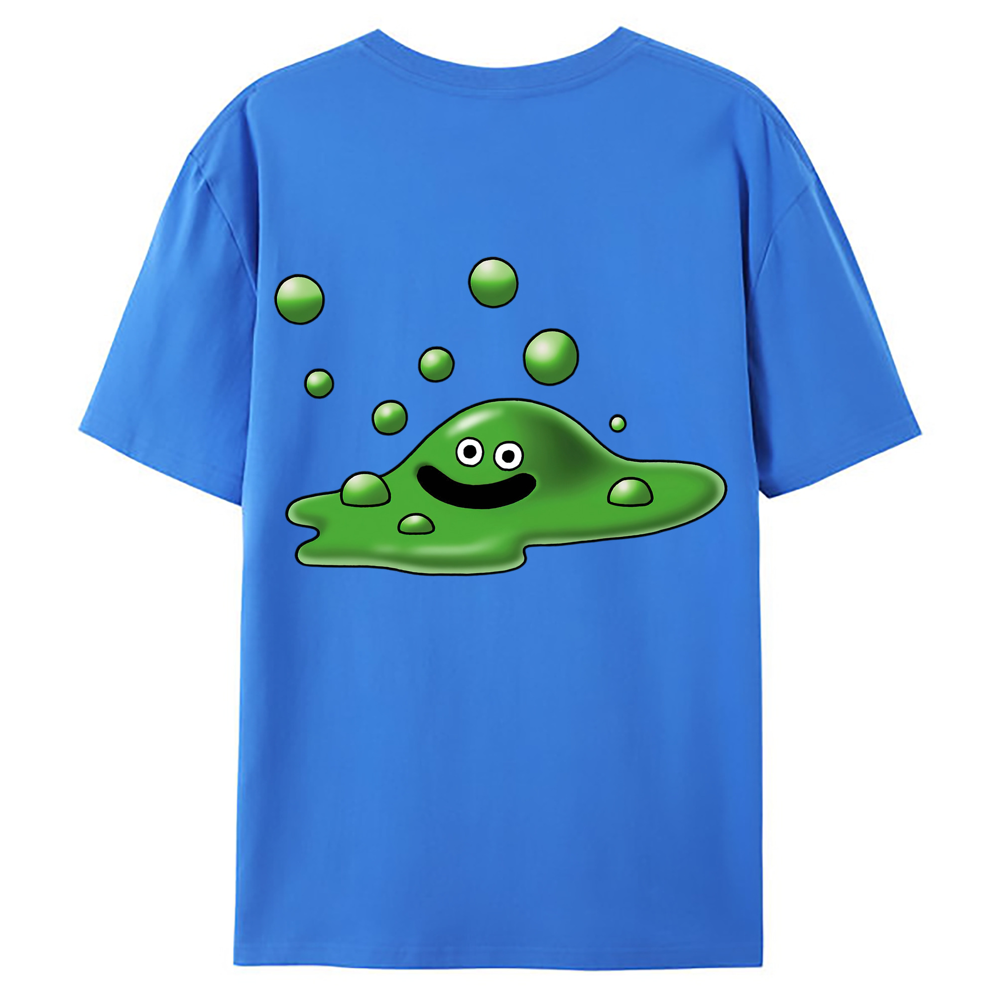 （画像用） ドラゴンクエスト Doragon Kuesuto Dragon Quest 綿100％ メンズ半袖Tシャツ（バックプリント） 通気性