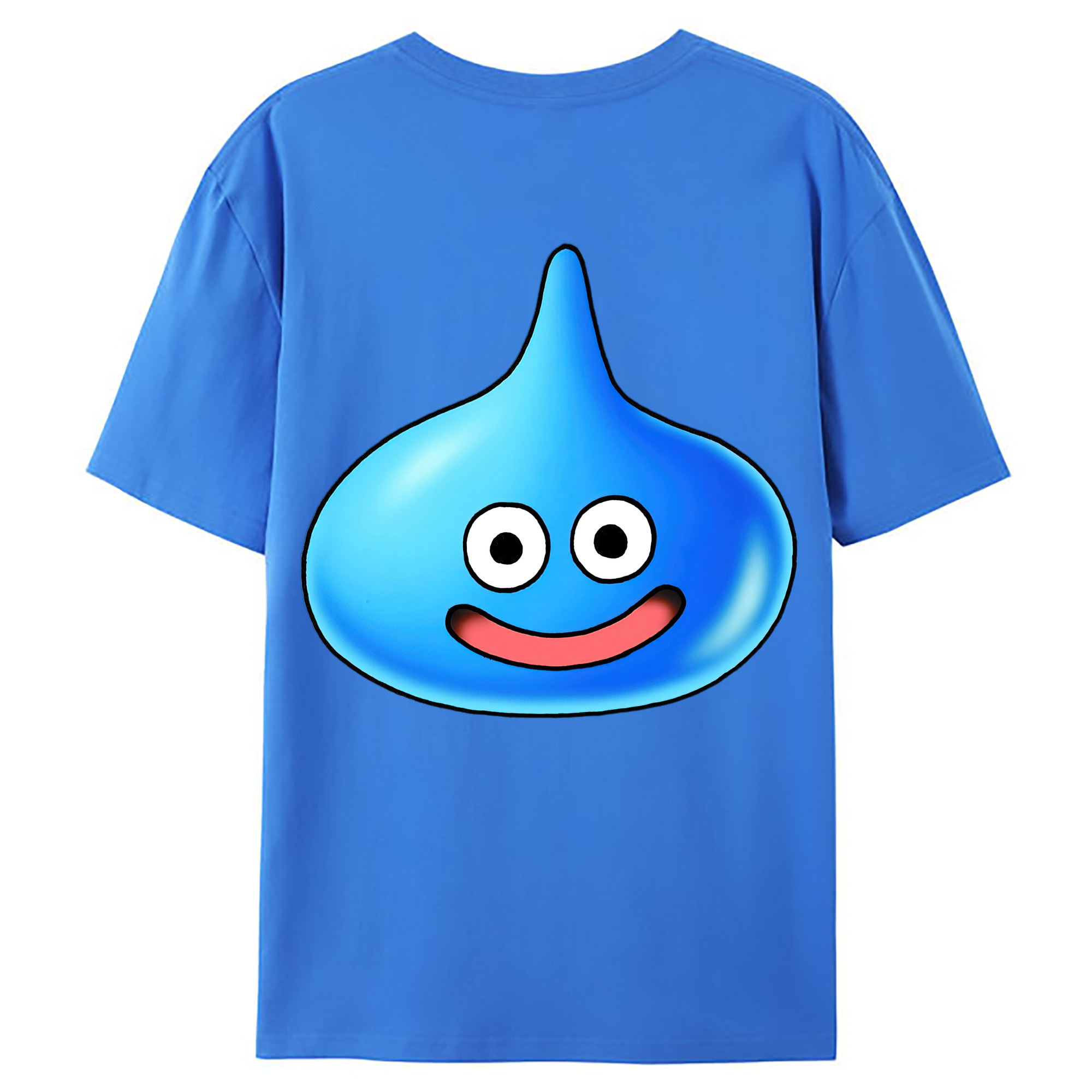 （画像用） ドラゴンクエスト Doragon Kuesuto Dragon Quest 綿100％ メンズ半袖Tシャツ（バックプリント） 通気性